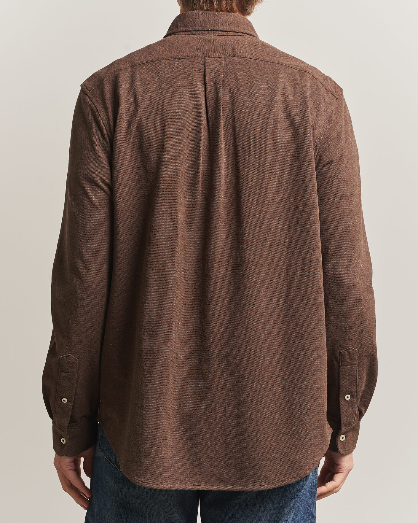 Heren | Polo's | Polo Ralph Lauren | Featherweight Mesh Shirt Nutmeg Brown Heather