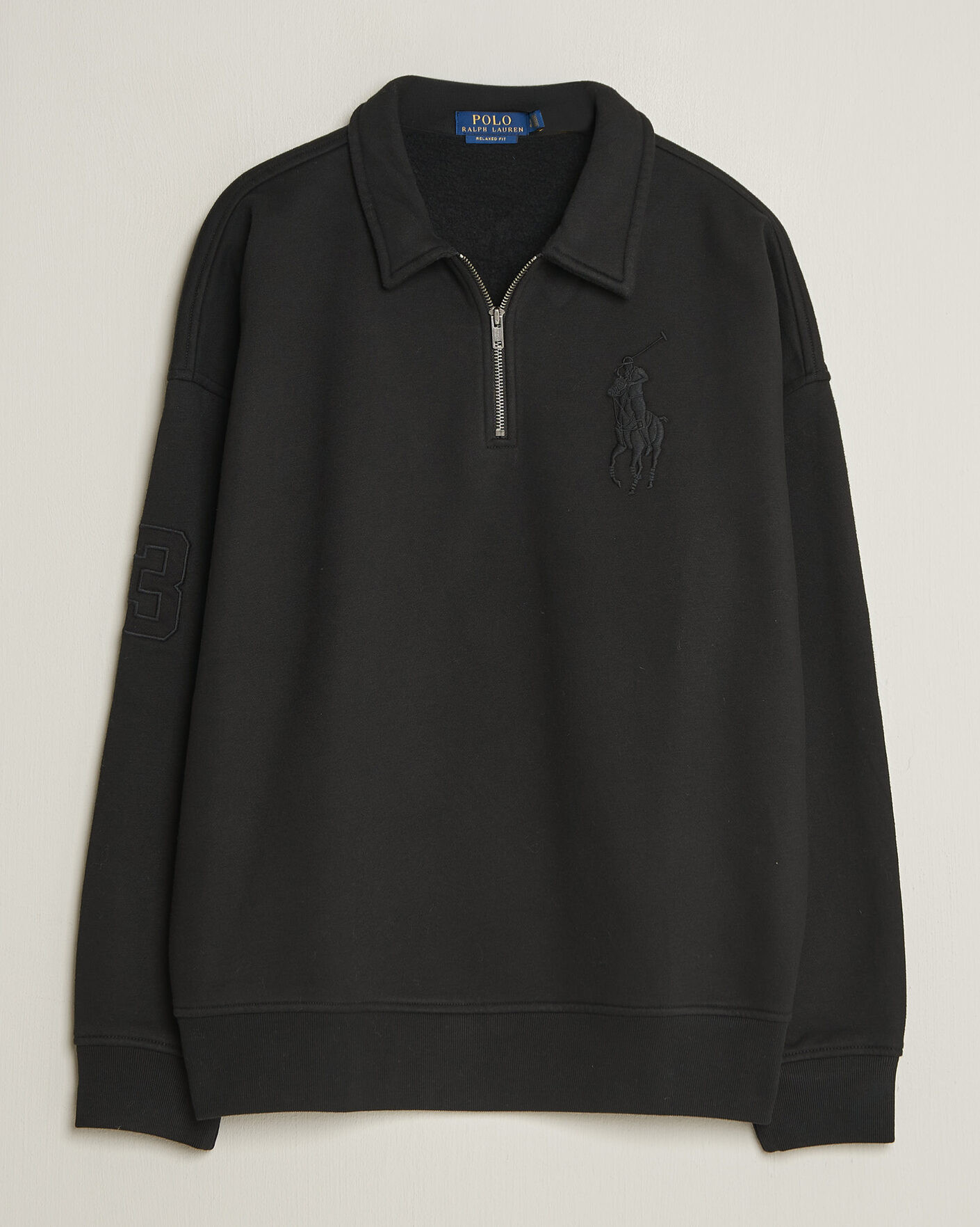 Heren | Truien | Polo Ralph Lauren | Heavy Weight Half Zip Fleece Polo Black