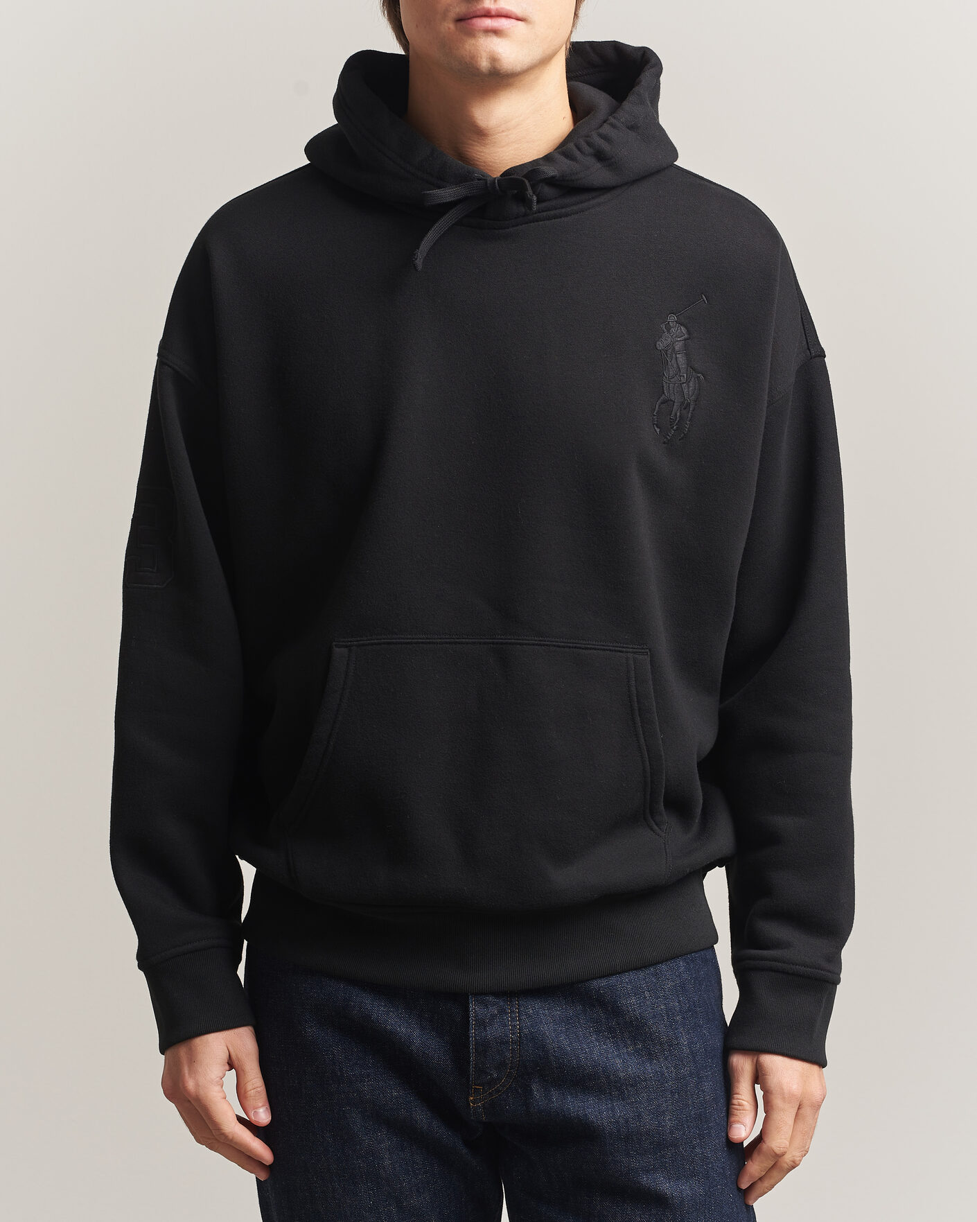 Heren | Truien | Polo Ralph Lauren | Heavy Weight Tonal Pony Hoodie Polo Black