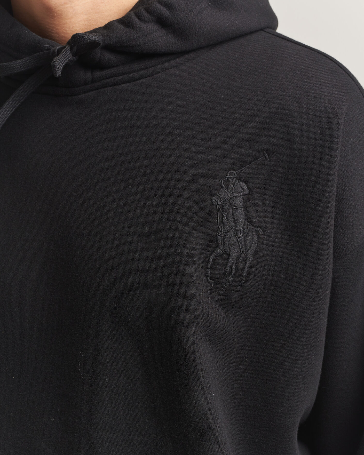 Heren | Truien | Polo Ralph Lauren | Heavy Weight Tonal Pony Hoodie Polo Black