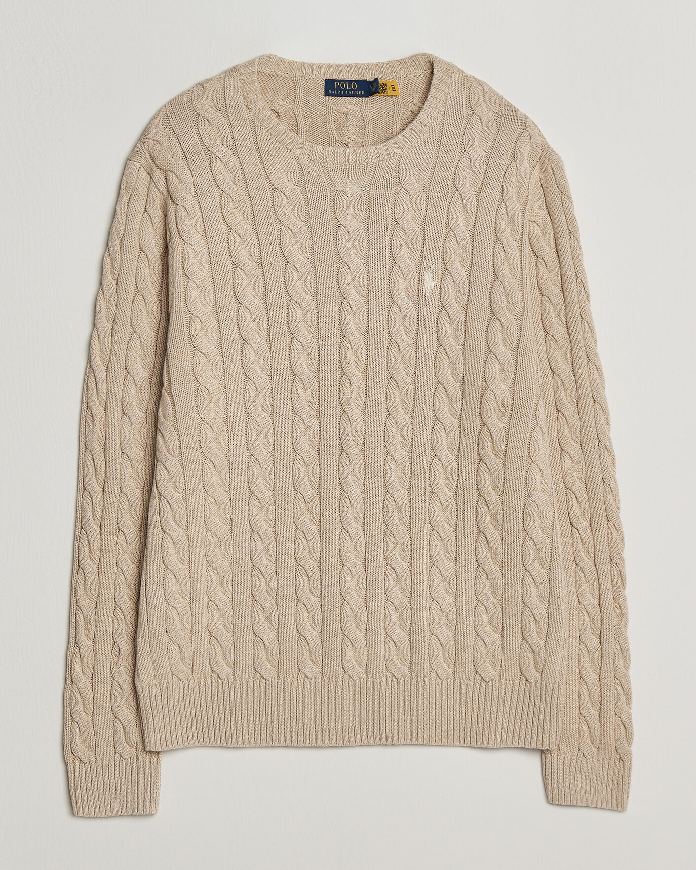 Heren | Truien | Polo Ralph Lauren | Cotton Cable Pullover Jicama Brown Heather