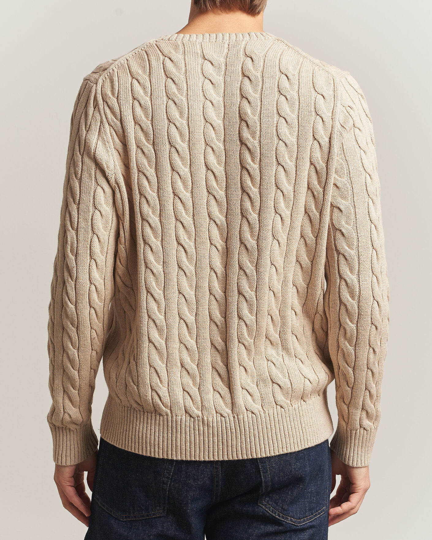 Heren | Truien | Polo Ralph Lauren | Cotton Cable Pullover Jicama Brown Heather