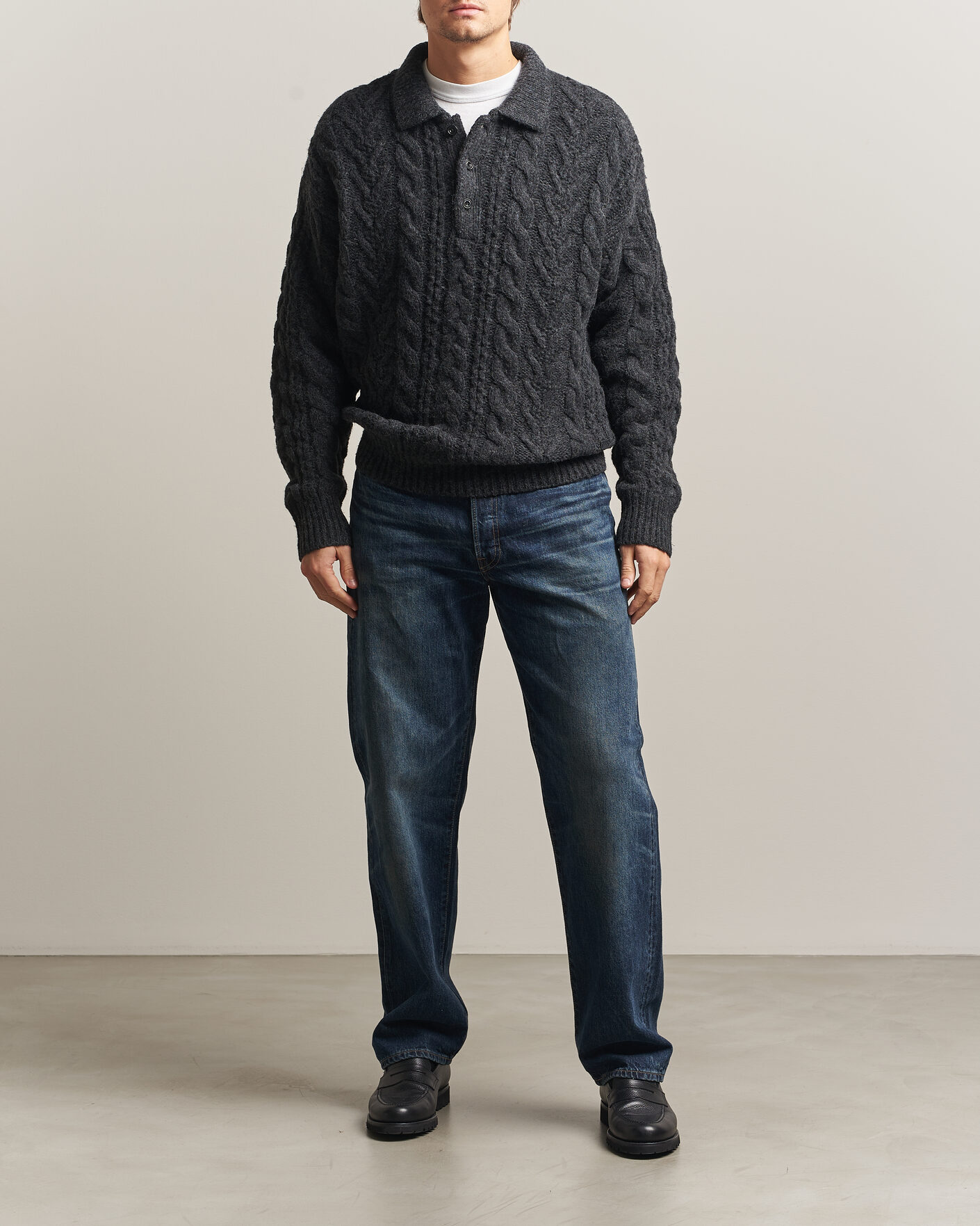 Heren | Truien | Polo Ralph Lauren | Wool Blend Aran Sweater Hawks Eye Heather