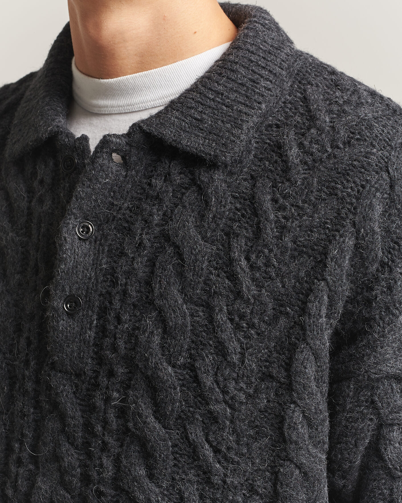 Heren | Truien | Polo Ralph Lauren | Wool Blend Aran Sweater Hawks Eye Heather