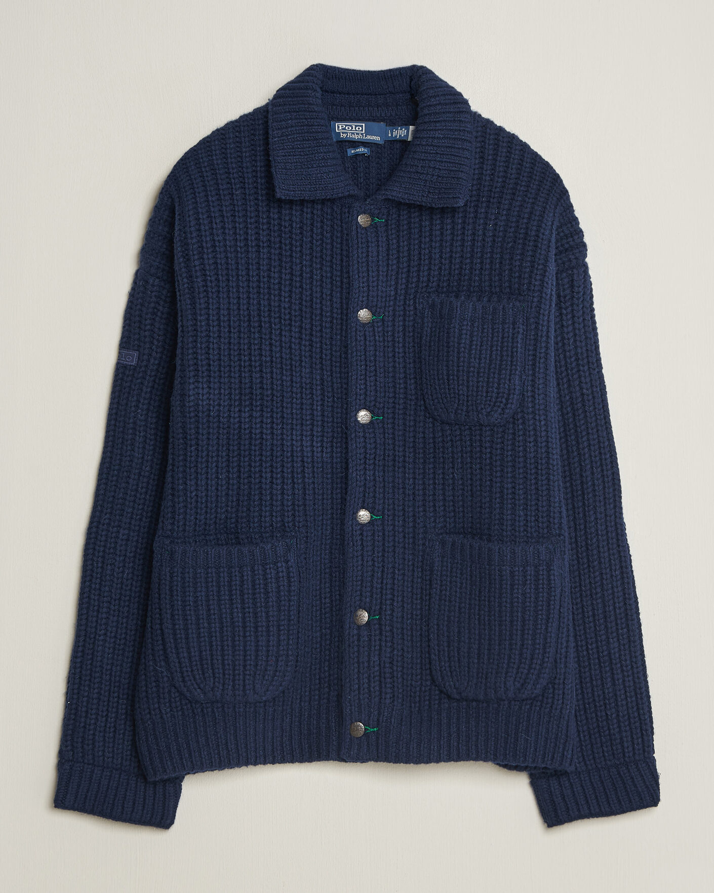 Heren | Truien | Polo Ralph Lauren | Wool Blend Button Cardigan Blue Stonecrop