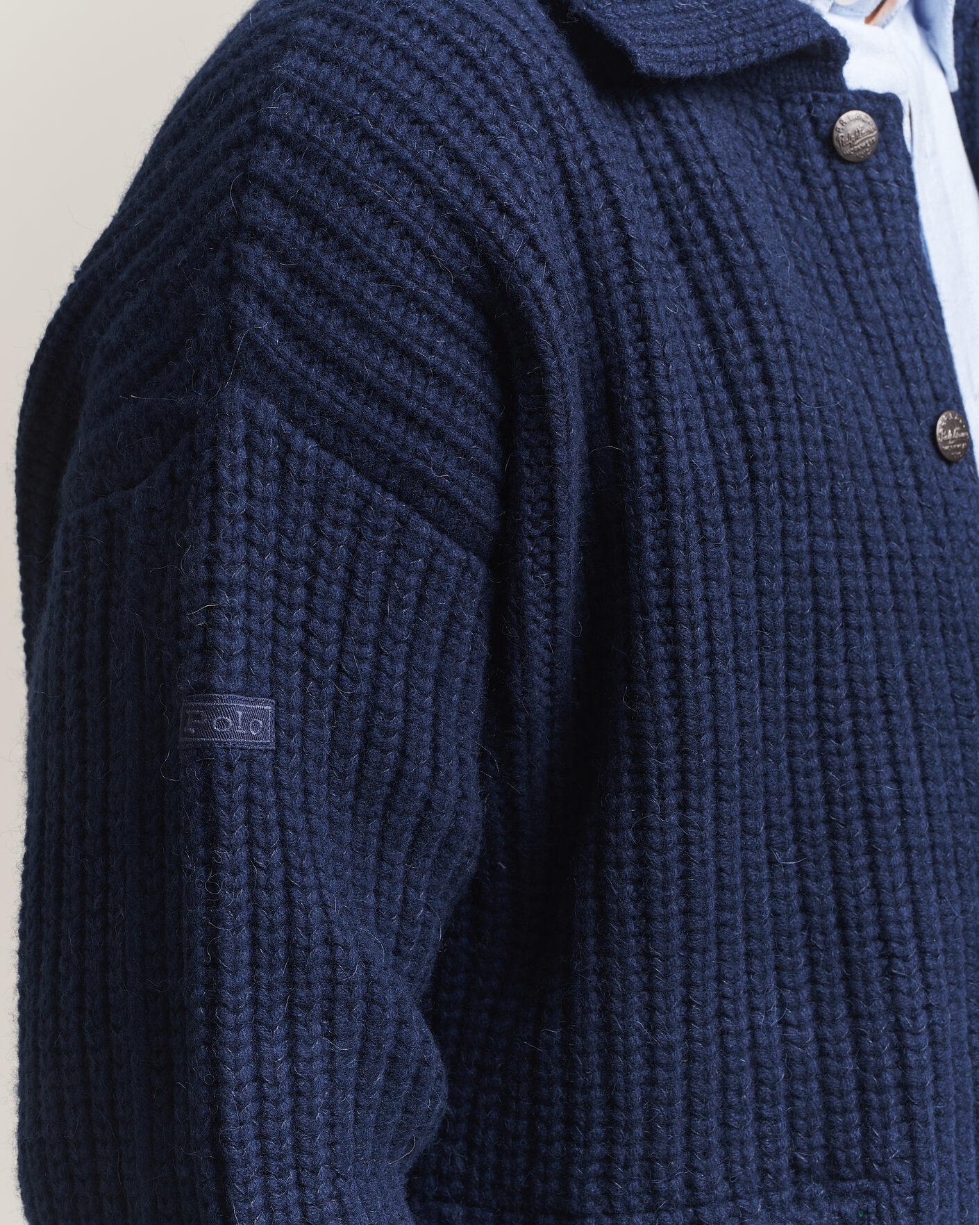 Heren | Truien | Polo Ralph Lauren | Wool Blend Button Cardigan Blue Stonecrop