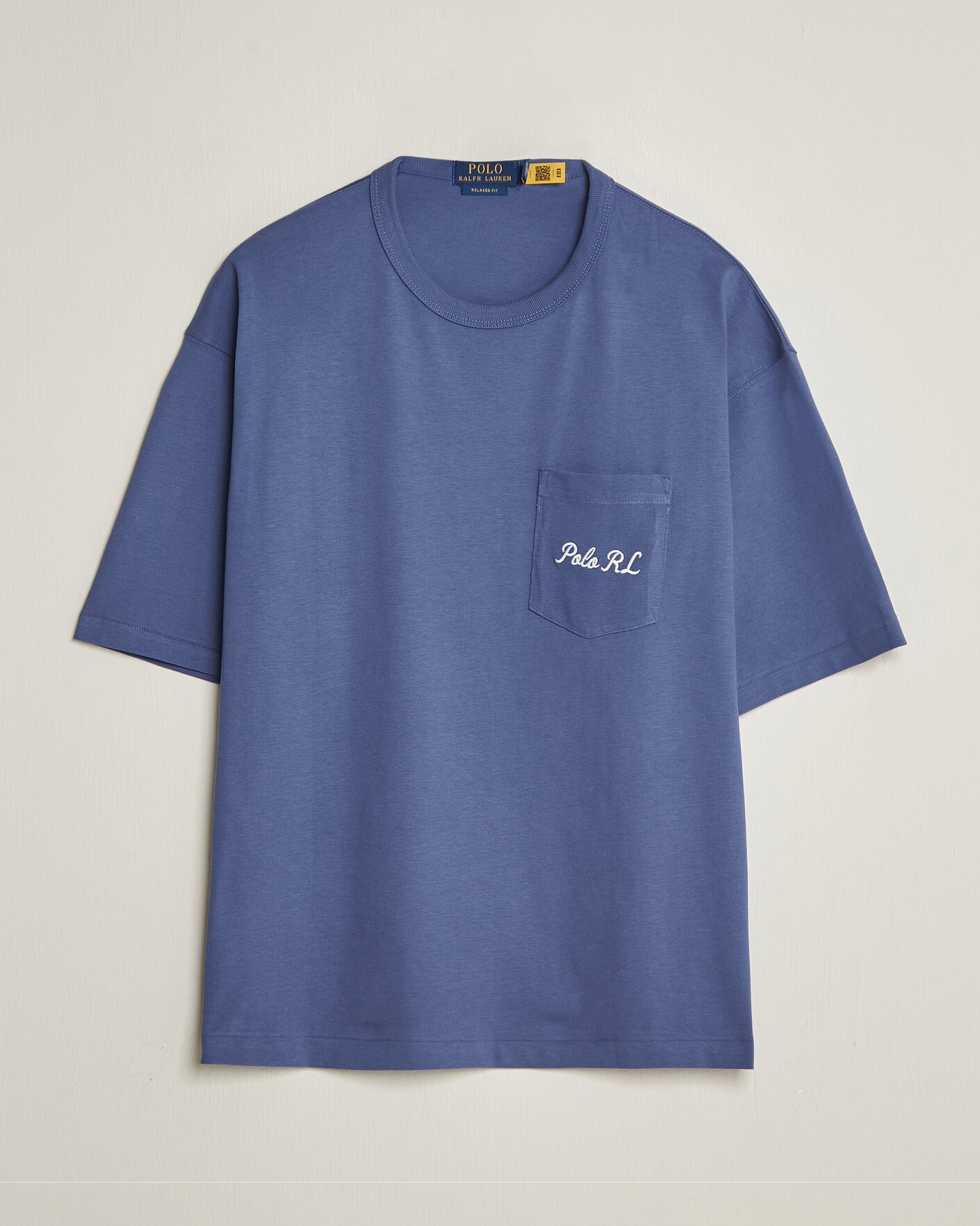 Heren | T-shirts | Polo Ralph Lauren | Back Print Bear Pocket Tee Classic Blue