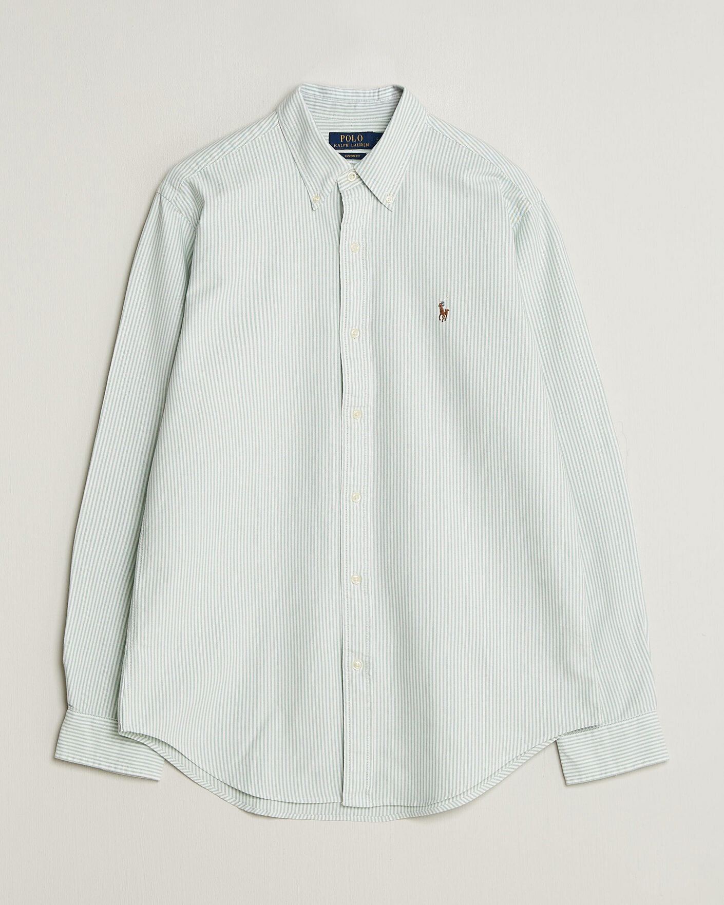 Heren | Overhemden | Polo Ralph Lauren | Custom Slim Fit Oxford Shirt Pistachio/White