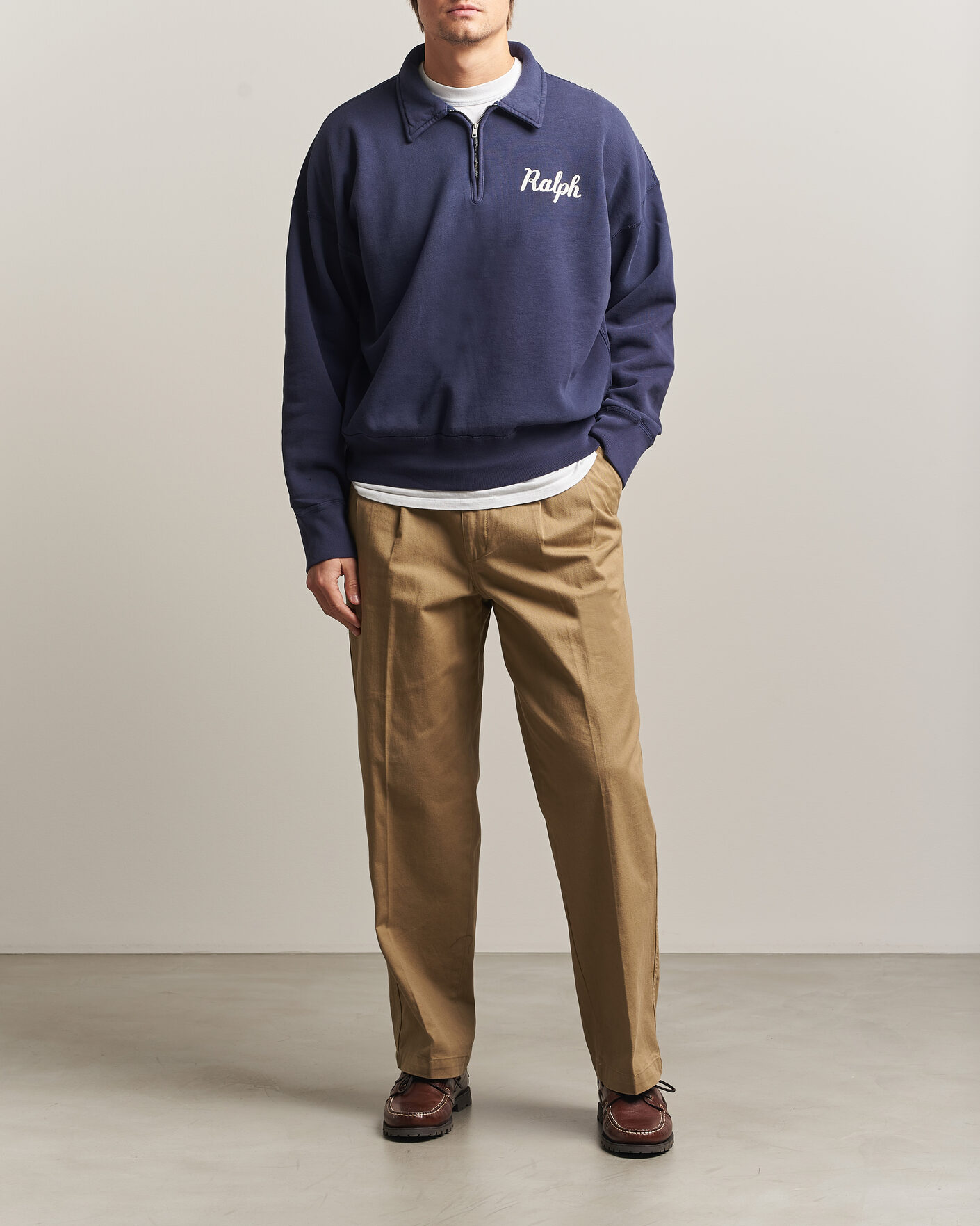 Heren | Truien | Polo Ralph Lauren | Knit Half Zip Sweatshirt Dark Cobolt