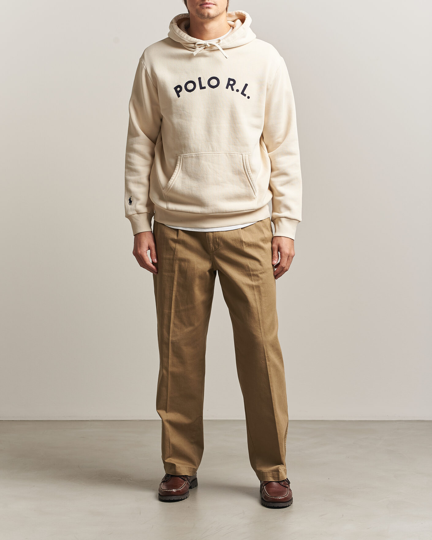 Heren | Truien | Polo Ralph Lauren | Cotton Chest Logo Hood Andover Cream