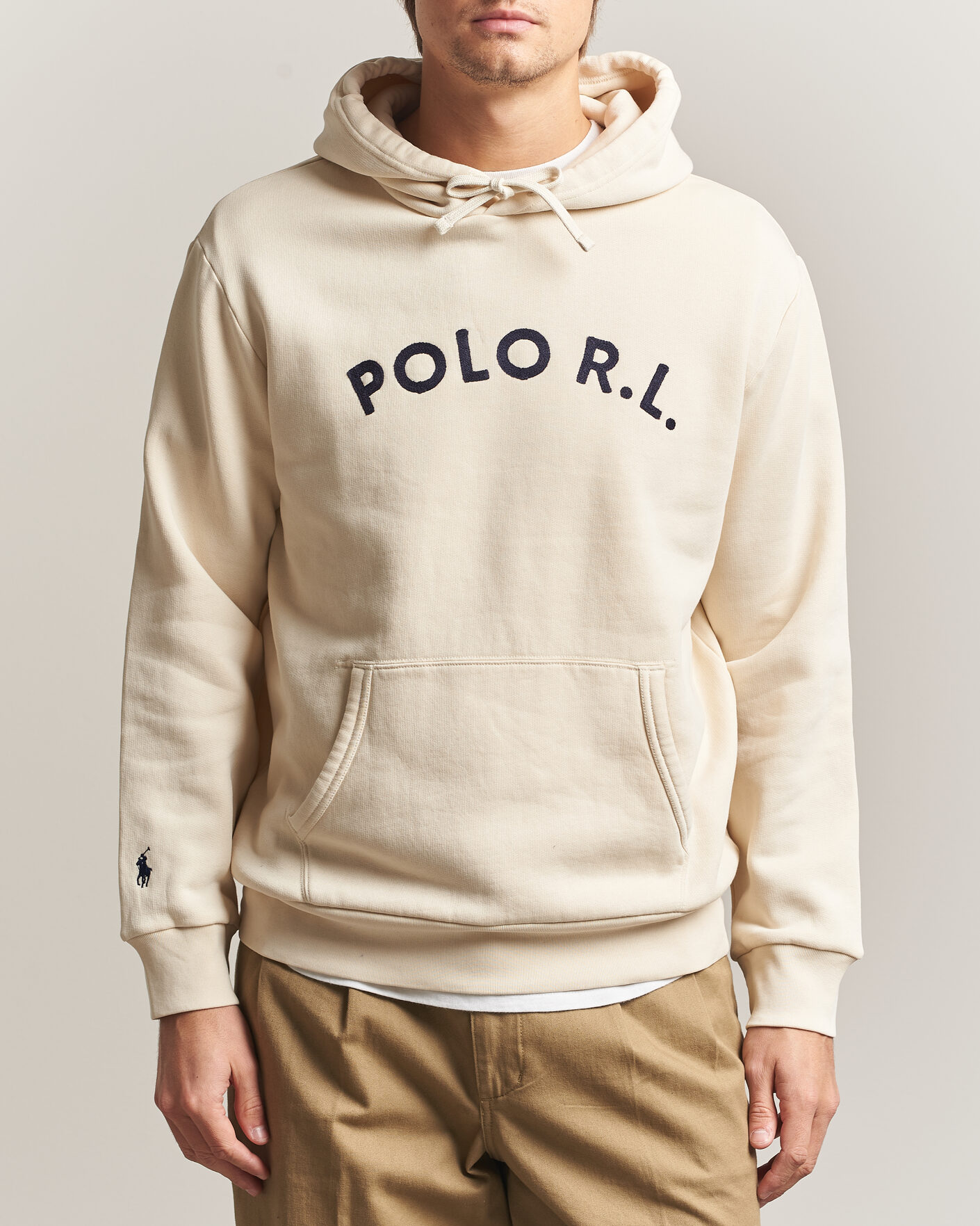 Heren | Truien | Polo Ralph Lauren | Cotton Chest Logo Hood Andover Cream
