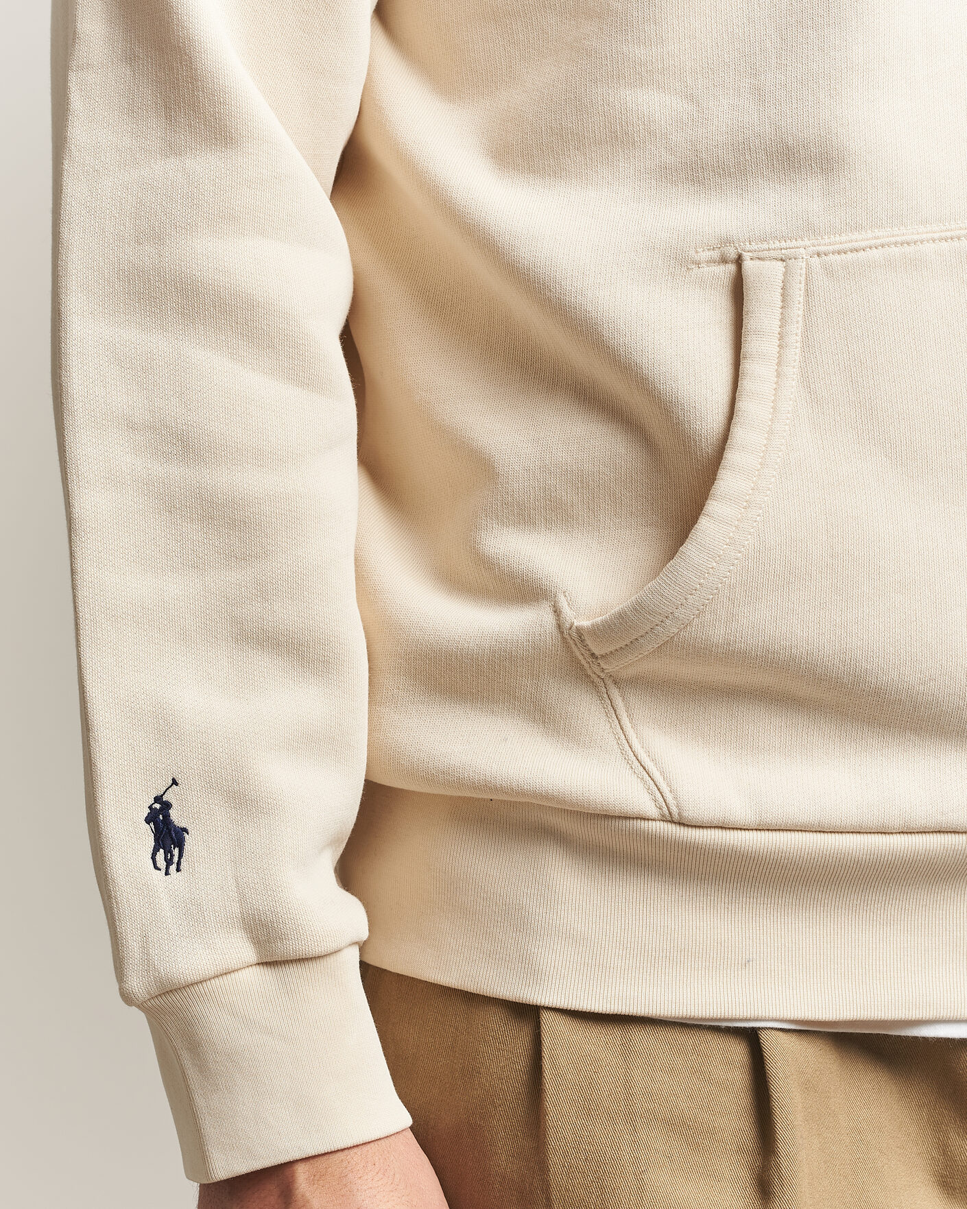 Heren | Truien | Polo Ralph Lauren | Cotton Chest Logo Hood Andover Cream