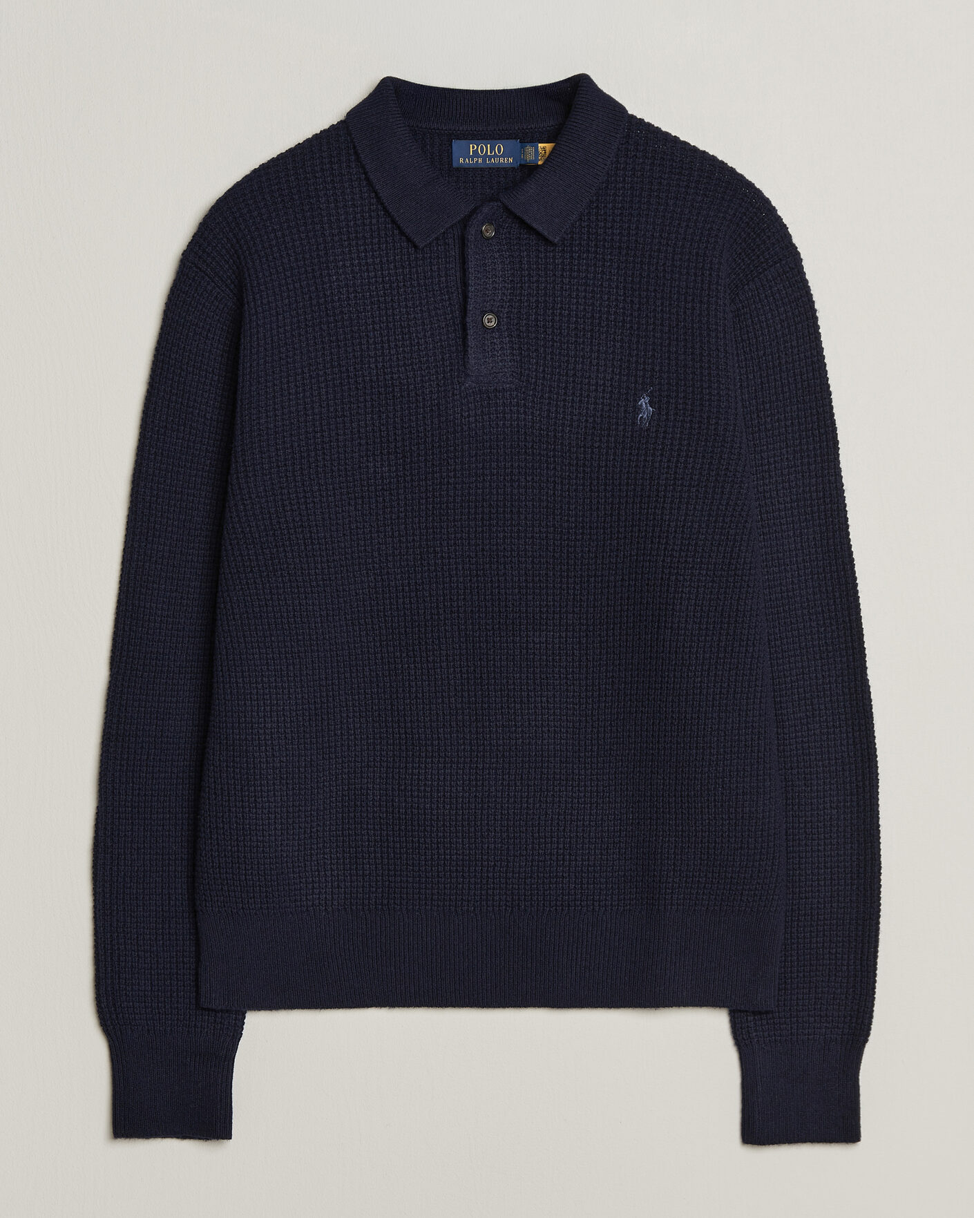 Heren | Truien | Polo Ralph Lauren | Wool/Cotton Knitted Polo Hunter Navy