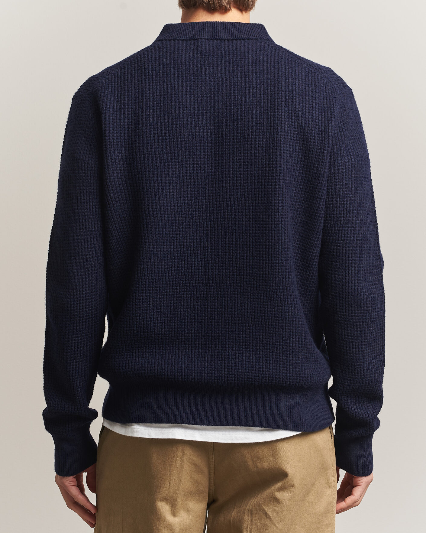 Heren | Truien | Polo Ralph Lauren | Wool/Cotton Knitted Polo Hunter Navy