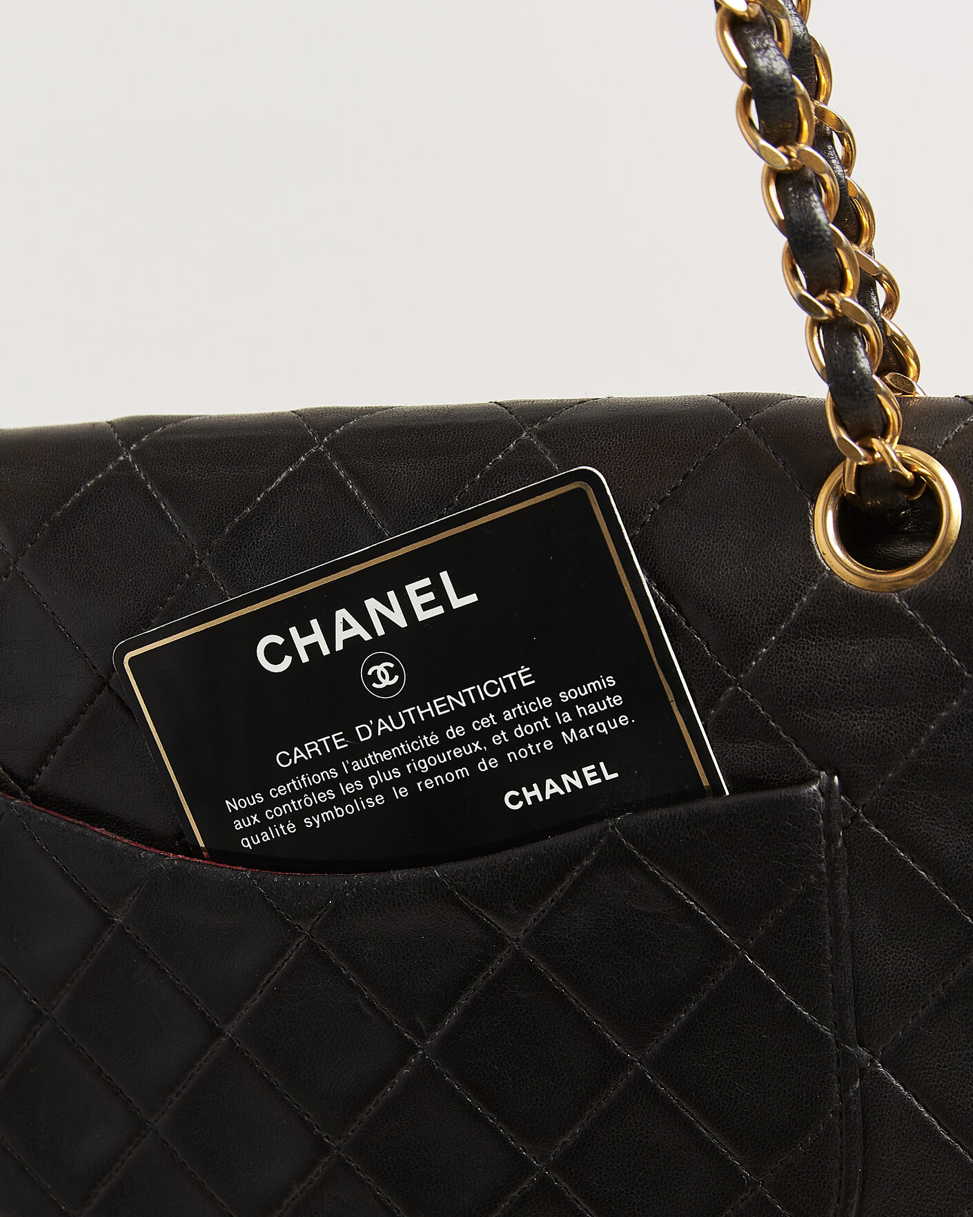 Heren | Pre-Owned & Vintage Bags | Louis Vuitton Pre-Owned | Chanel Pre-Owned Classic Medium Double Flap Bag Lambskin Black