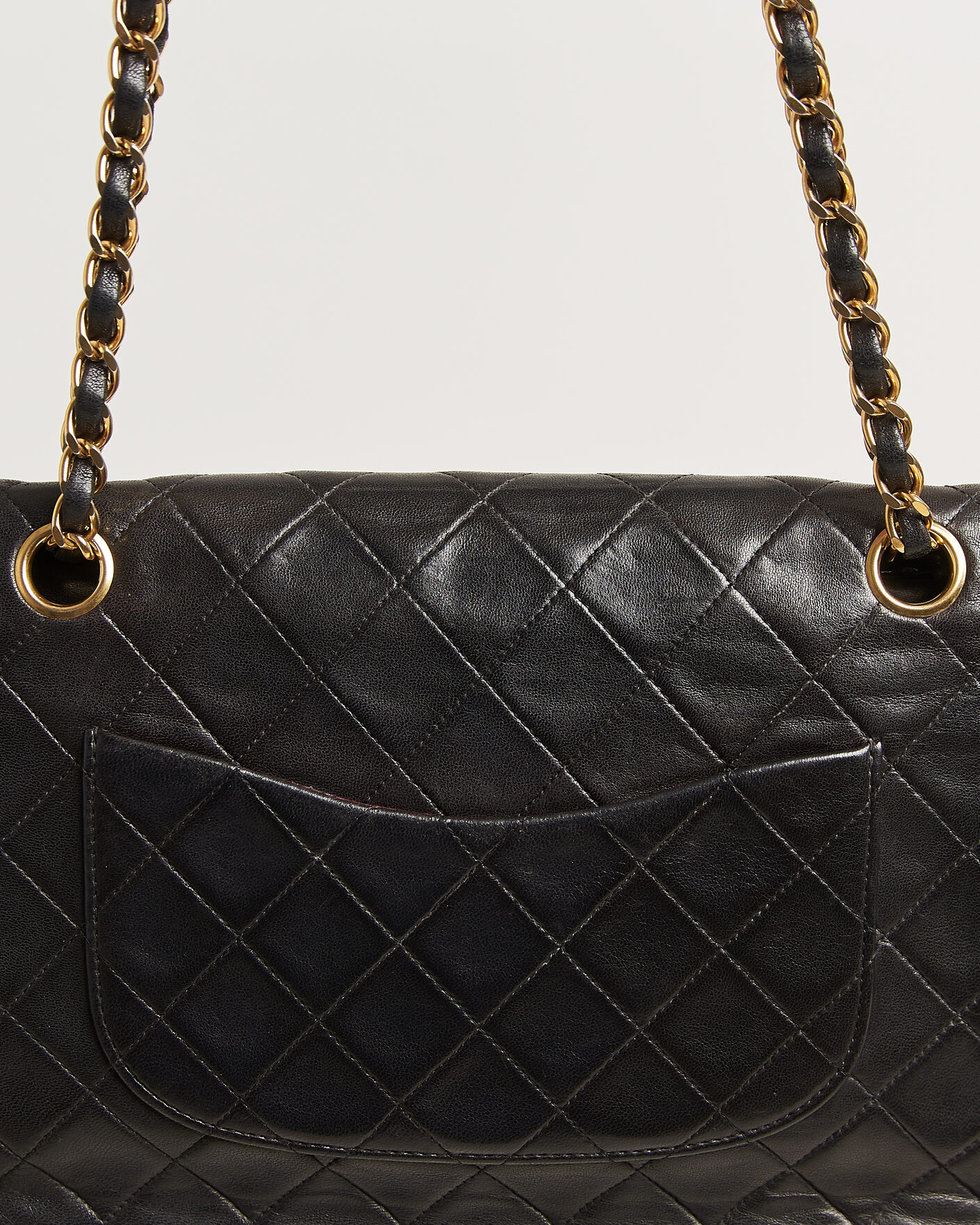 Heren | Pre-Owned & Vintage Bags | Louis Vuitton Pre-Owned | Chanel Pre-Owned Classic Medium Double Flap Bag Lambskin Black