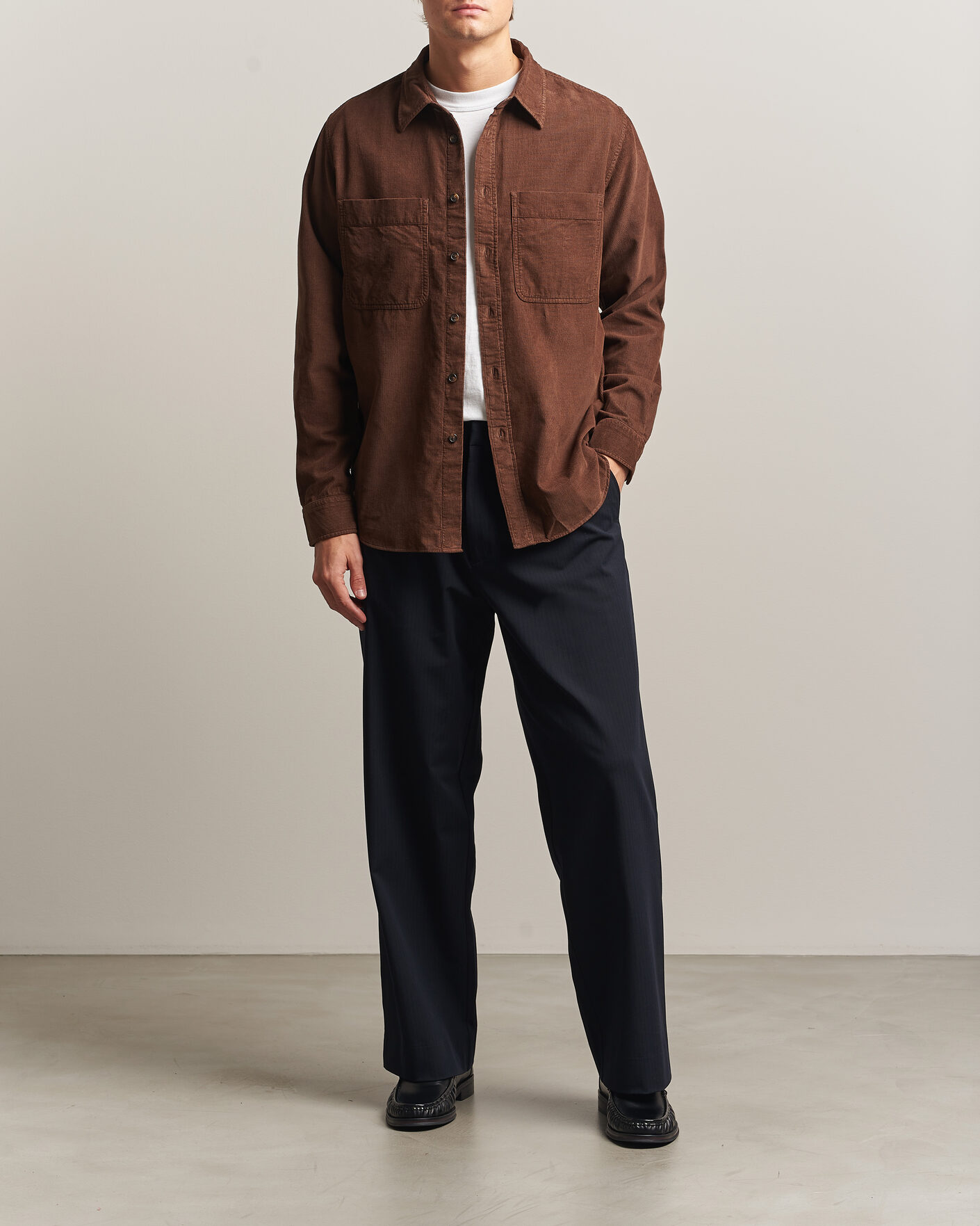 Heren | Overhemden | PS Paul Smith | Casual Fit Corduroy Shirt Brown