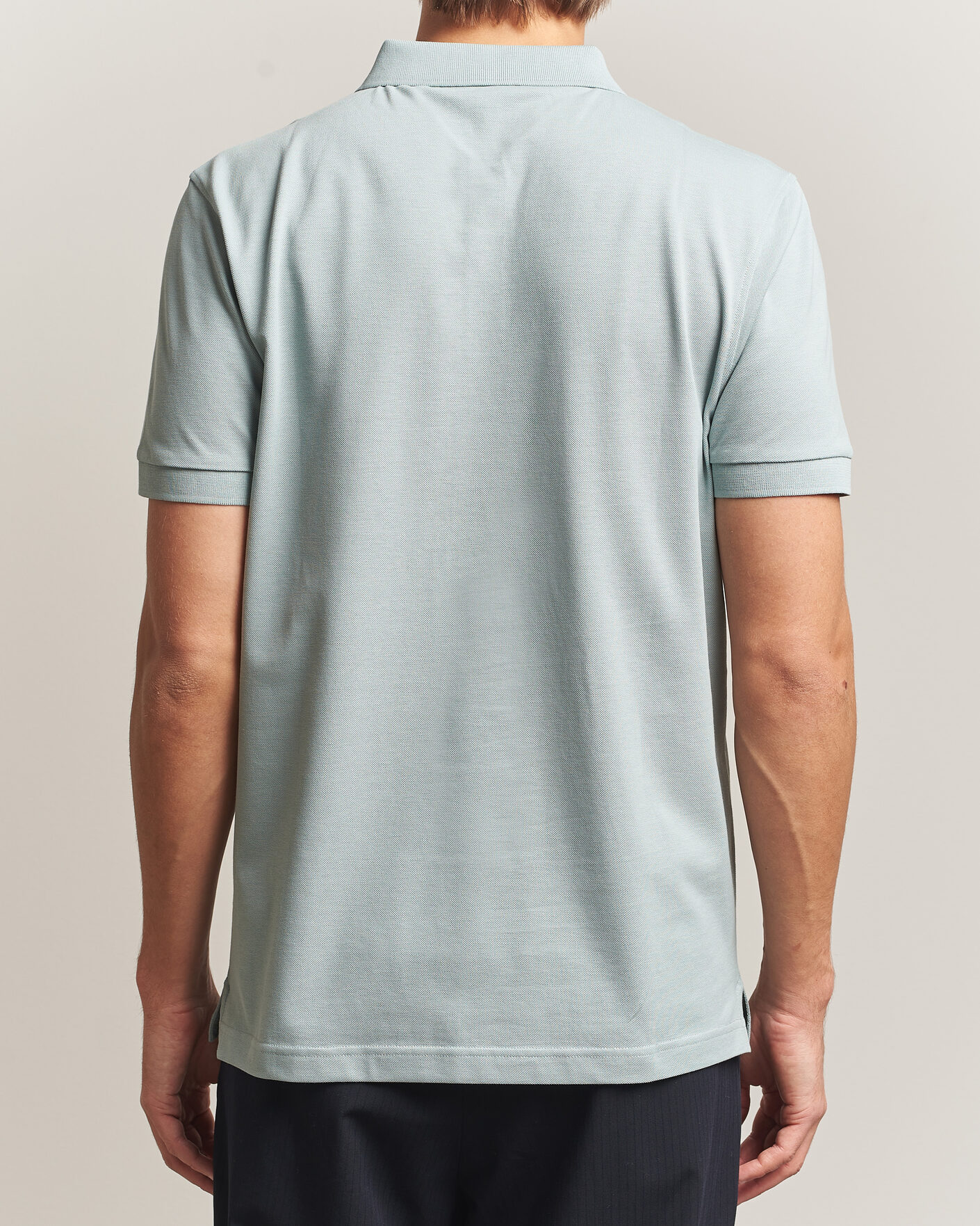 Heren | Polo's | Sunspel | Short Sleeve Pique Polo Light Green