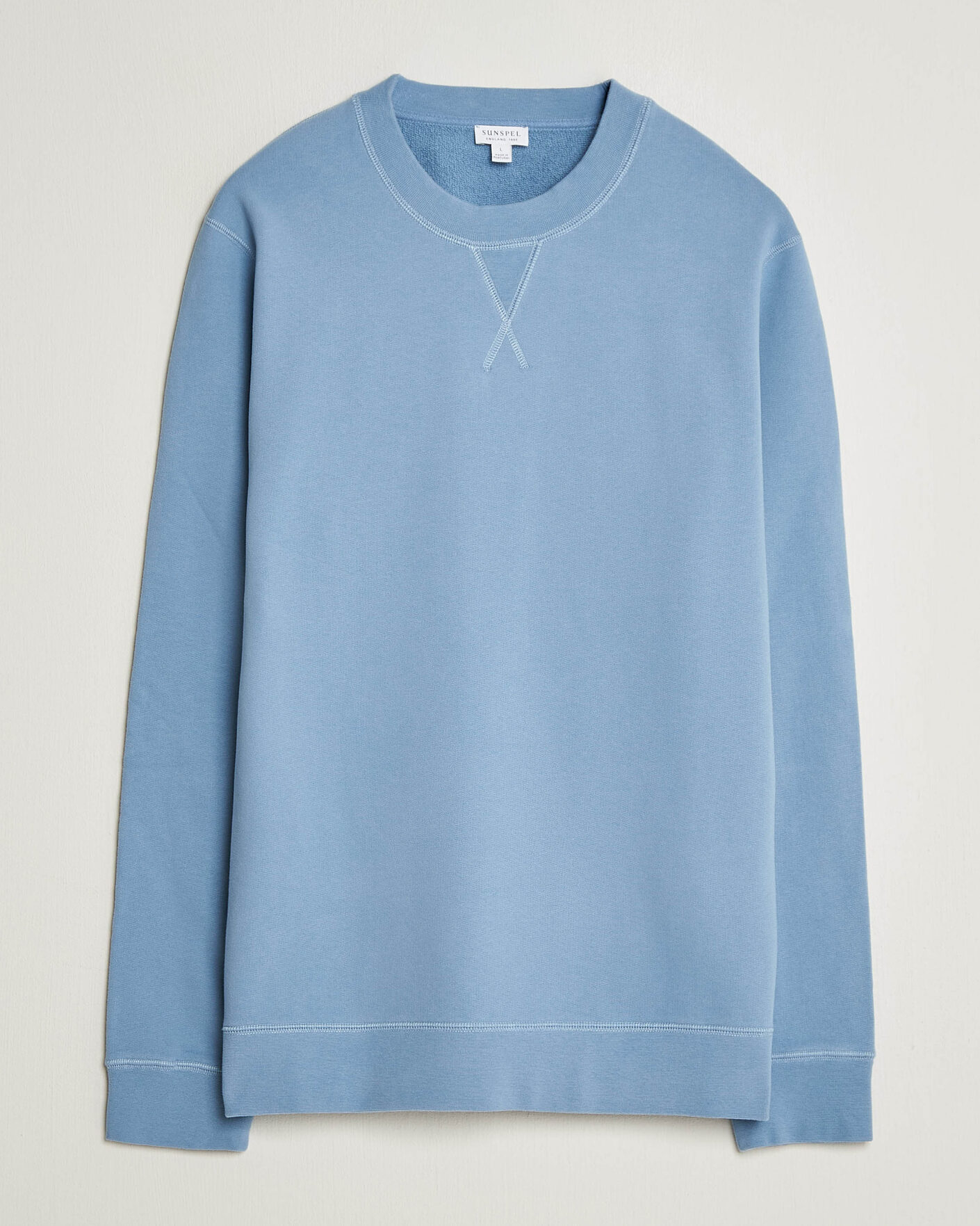 Heren | Truien | Sunspel | Loopback Sweatshirt Studio Blue