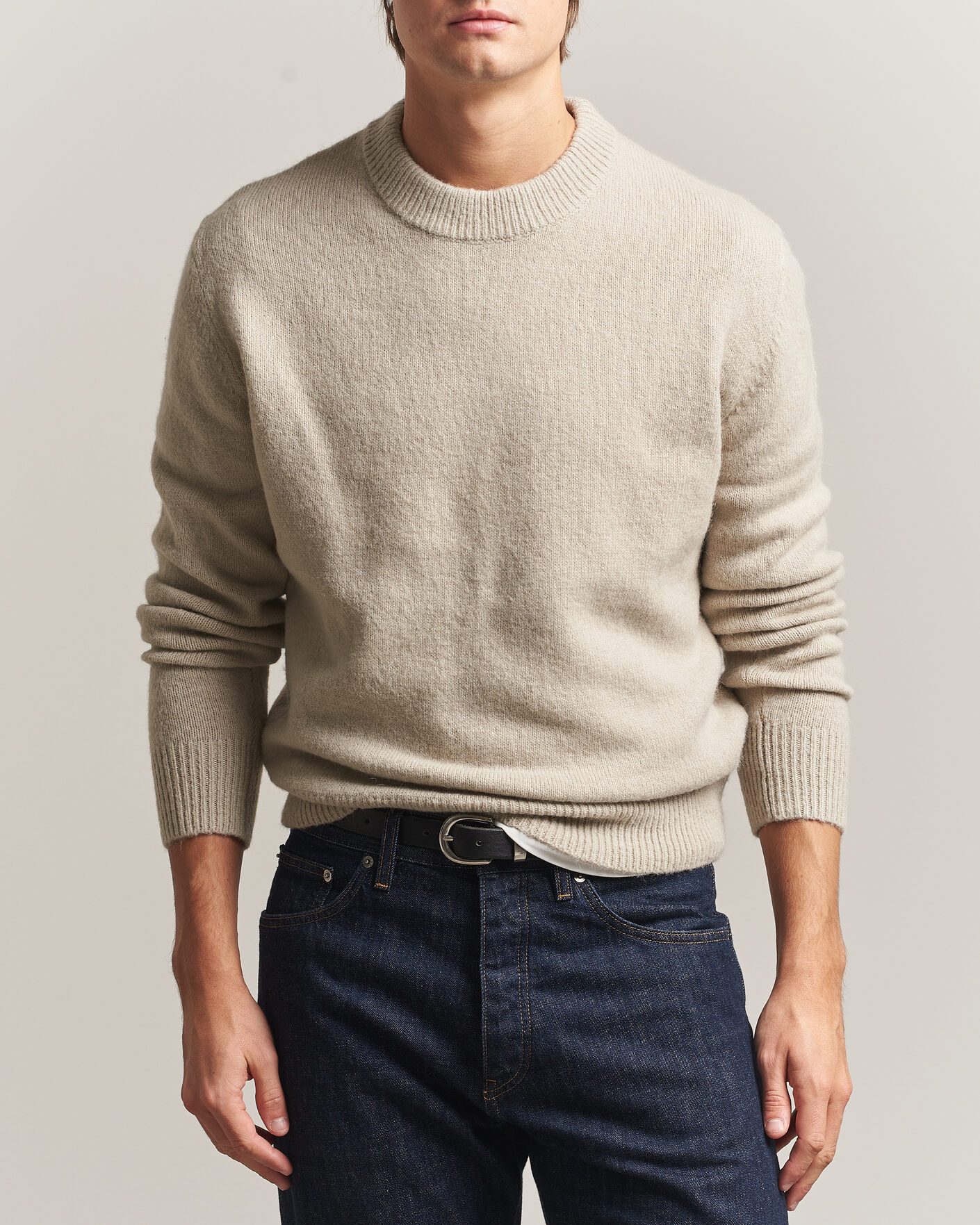 Heren | Truien | Sunflower | Moon Alpaca Sweater Pebble