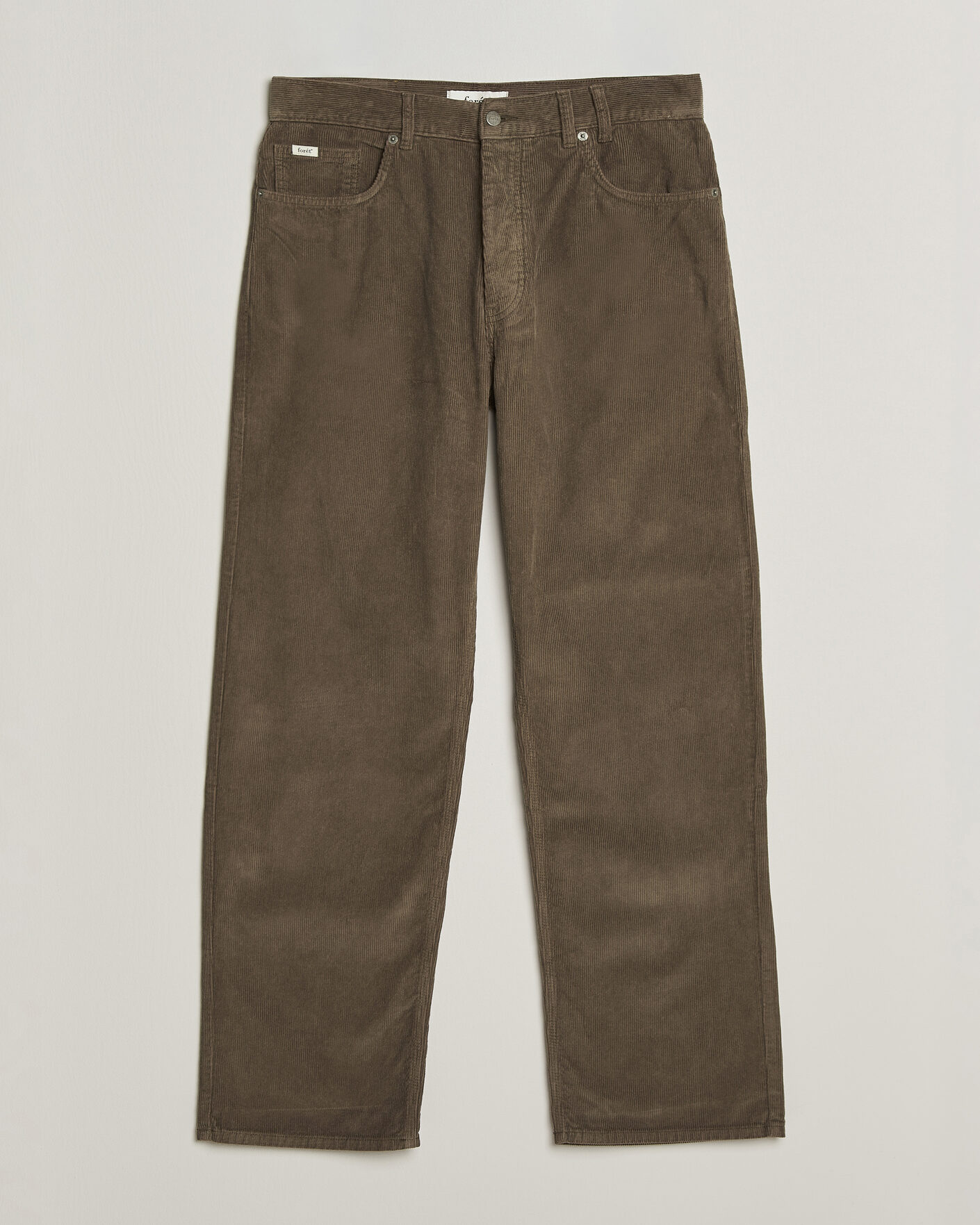 Heren | Broeken | Forét | Moor Relaxed Fit Corduroy Pants Faded Wood