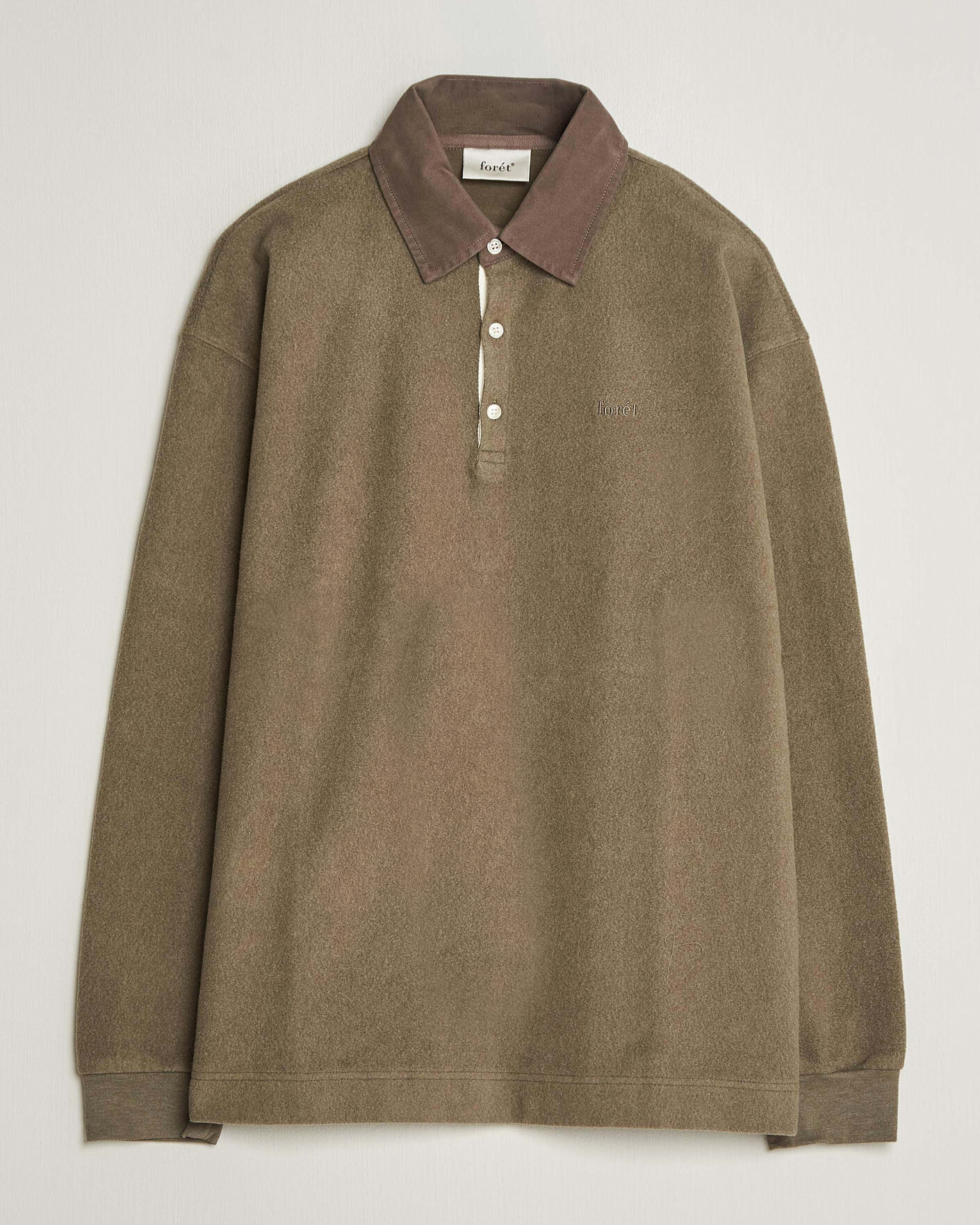 Heren | Truien | Forét | Herb Brushed Rugby Washed Brown