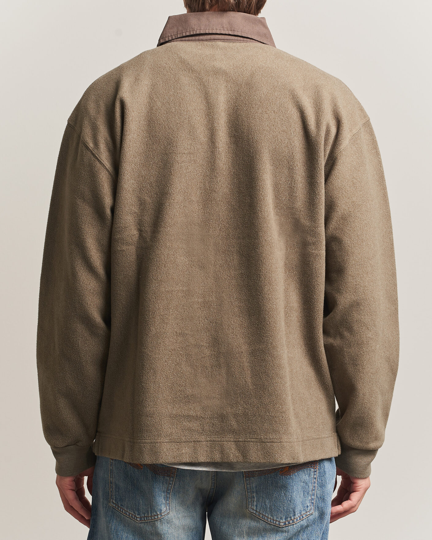 Heren | Truien | Forét | Herb Brushed Rugby Washed Brown