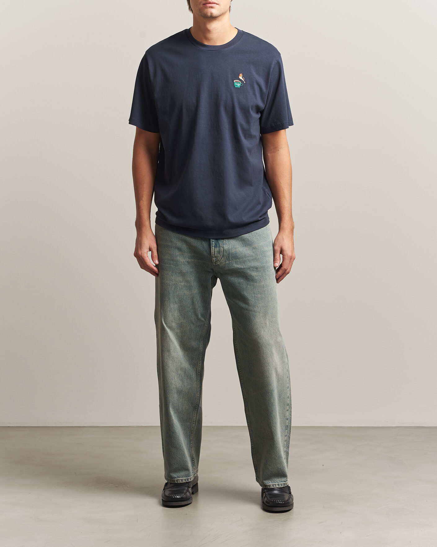 Heren | T-shirts | Forét | Rest T-Shirt Navy