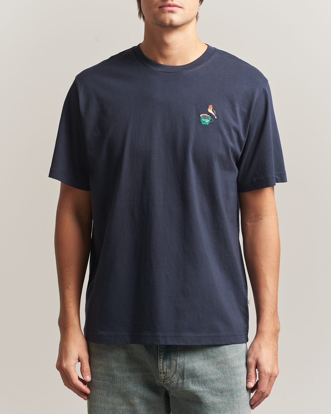 Heren | T-shirts | Forét | Rest T-Shirt Navy
