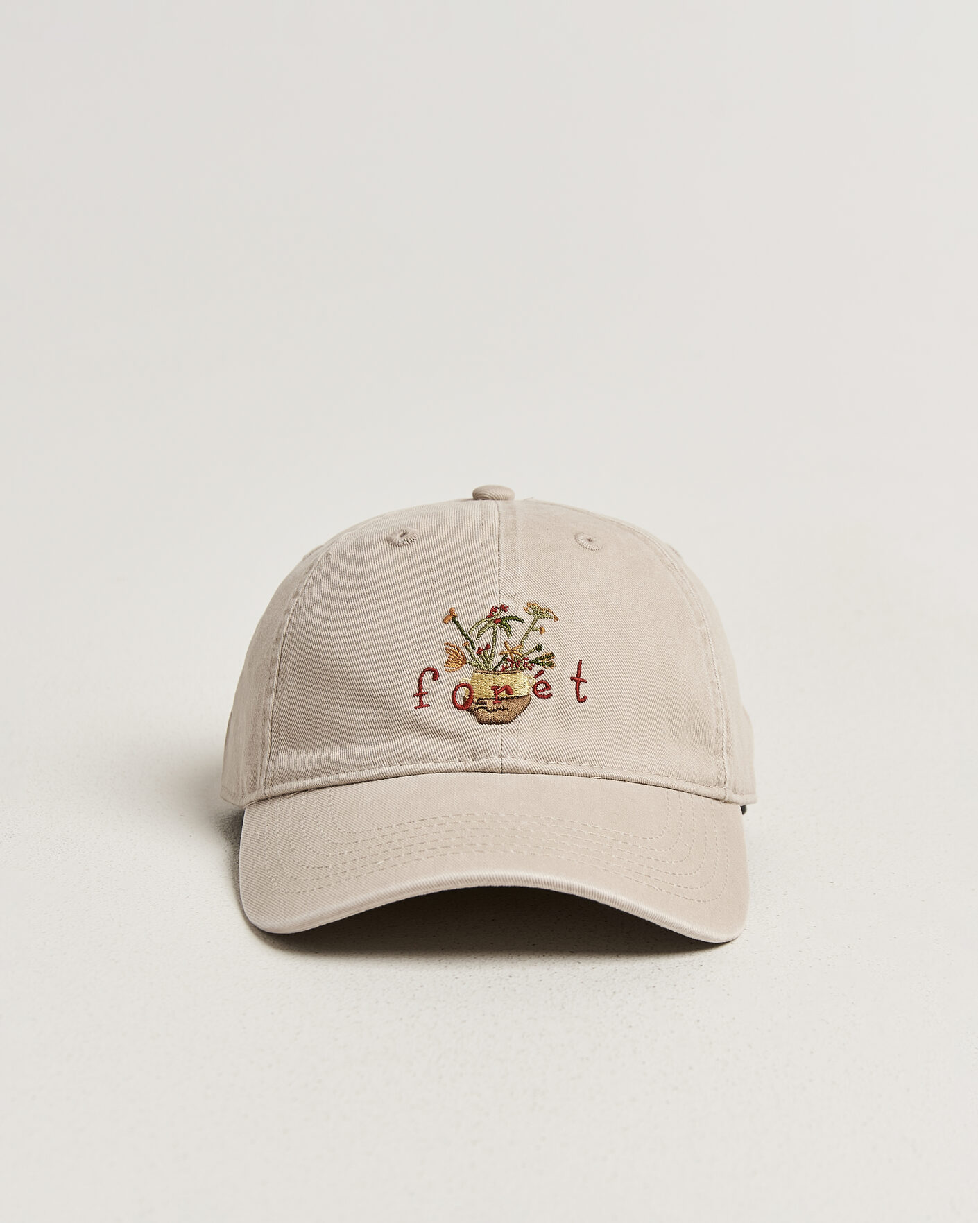 Heren | Hoeden en petten | Forét | Vase Washed Cap Khaki