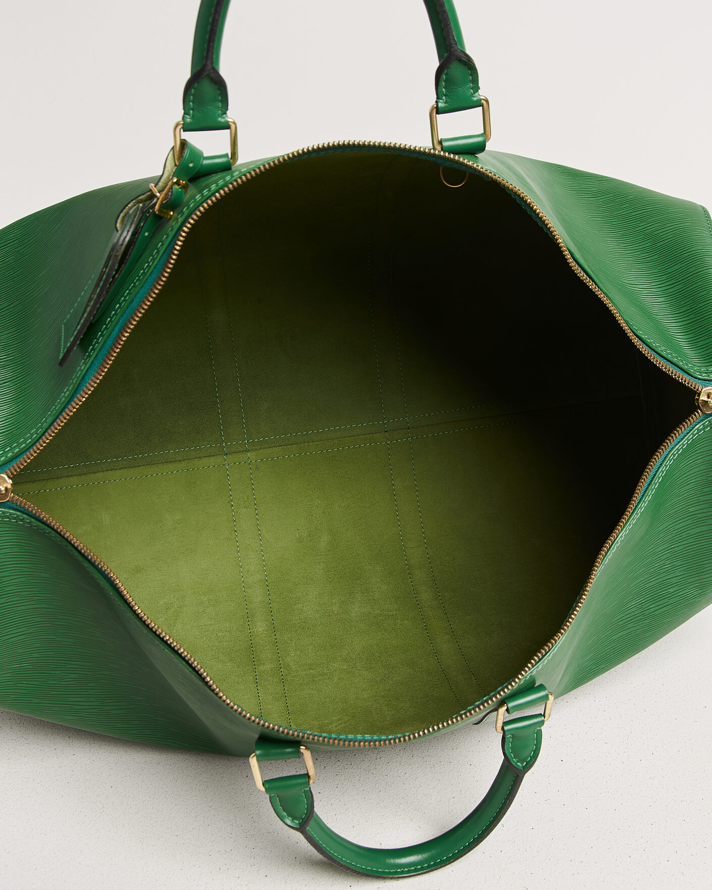 Heren | Pre-Owned & Vintage Bags | Louis Vuitton Pre-Owned | Keepall 55 Epi Leather Green