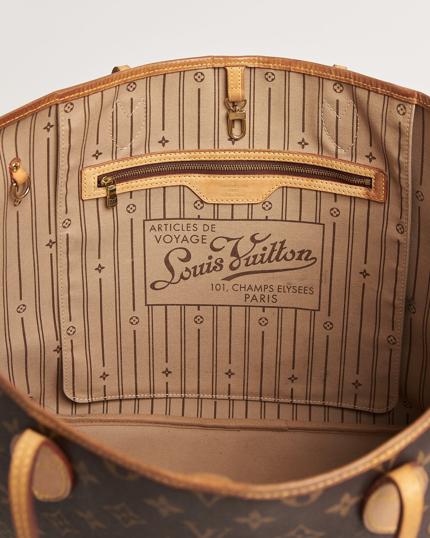 Heren | Pre-Owned & Vintage Bags | Louis Vuitton Pre-Owned | Neverfull GM Monogram