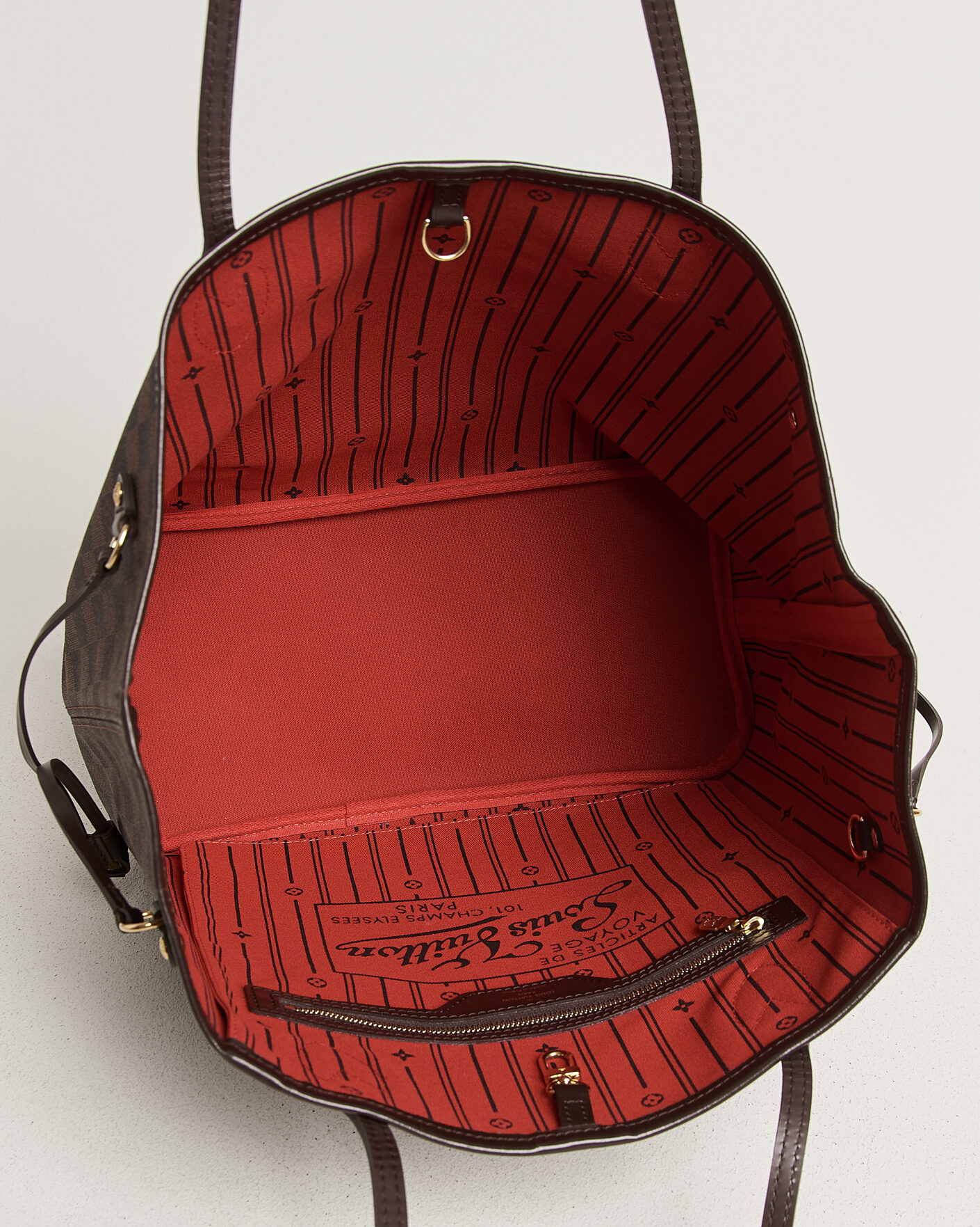 Heren | Pre-Owned & Vintage Bags | Louis Vuitton Pre-Owned | Neverfull MM Damier Ebene