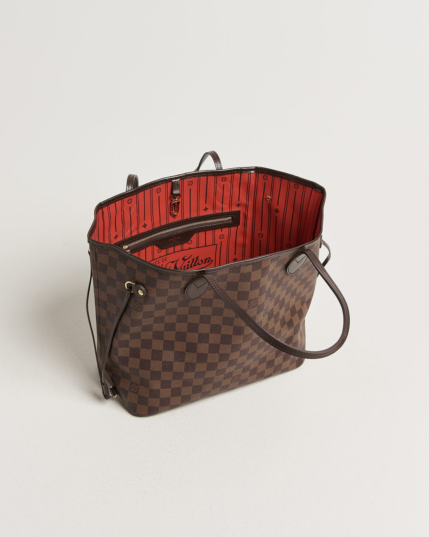 Heren | Pre-Owned & Vintage Bags | Louis Vuitton Pre-Owned | Neverfull MM Damier Ebene