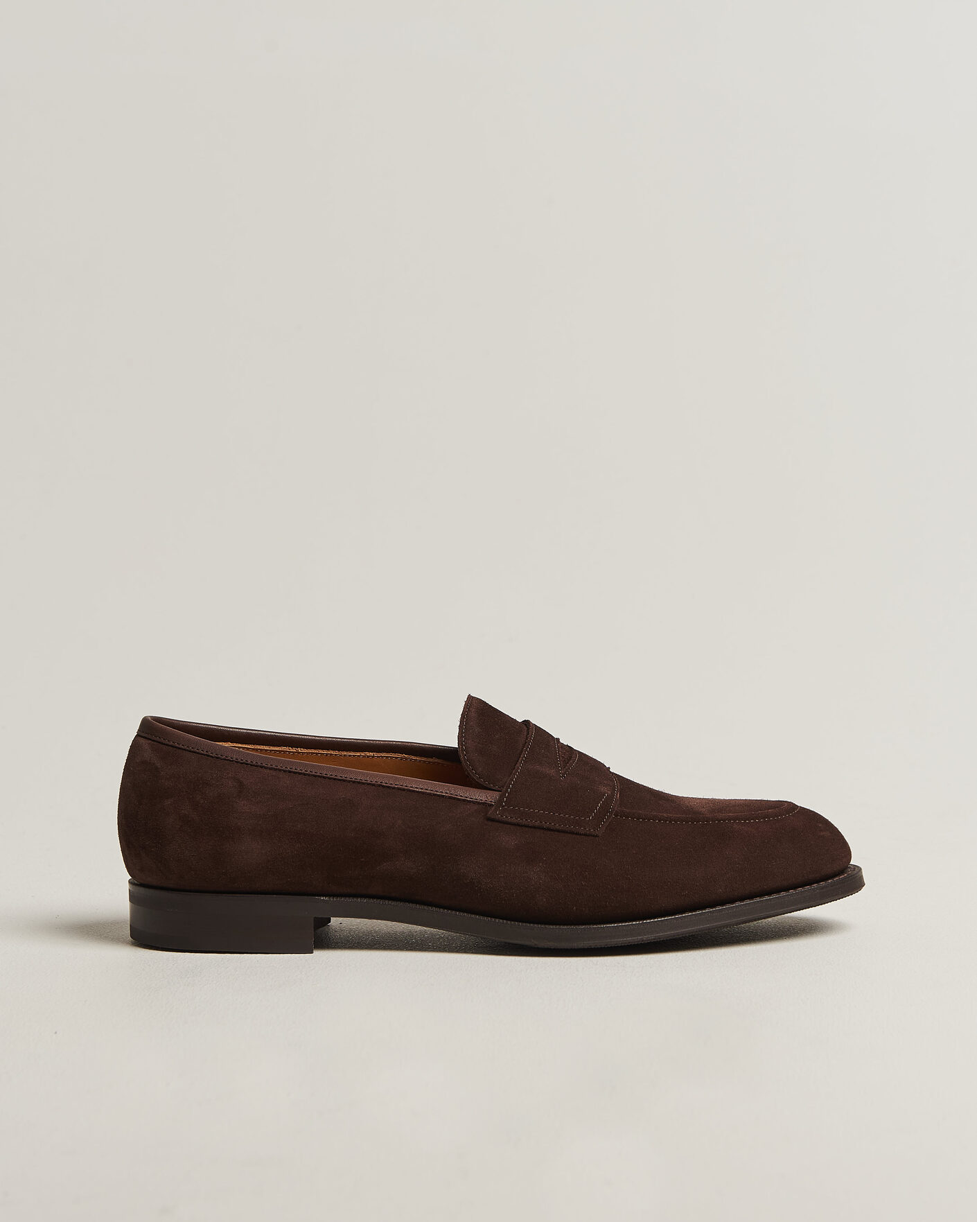 Heren | Instappers | Edward Green | Piccadilly Penny Loafer Mink Suede