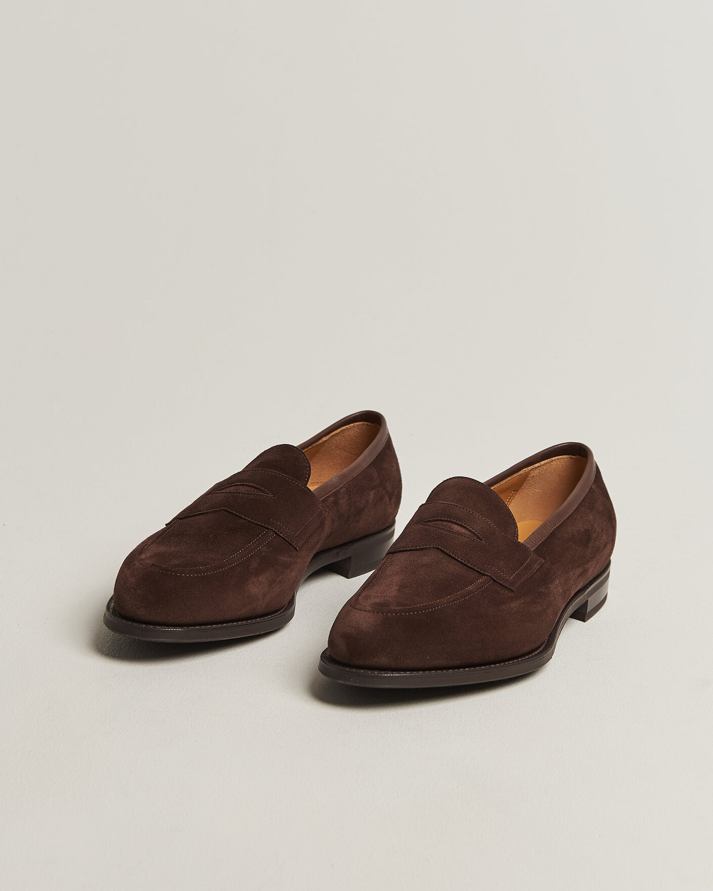 Heren | Instappers | Edward Green | Piccadilly Penny Loafer Mink Suede