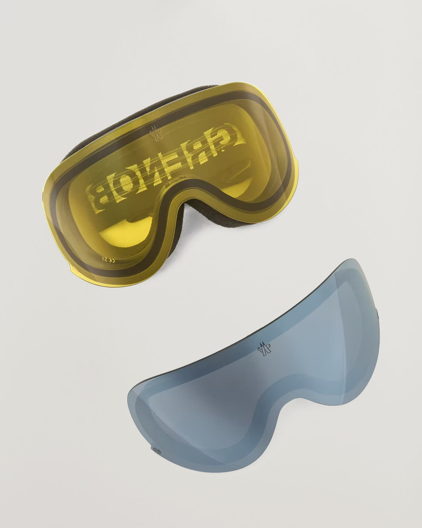 Heren | Zonnebrillen | Moncler Lunettes | Snowflare Ski Googles Black/Yellow