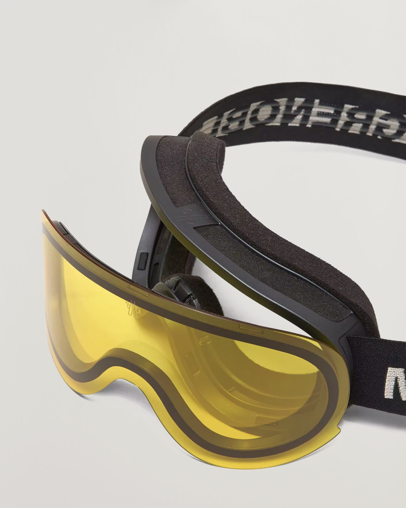 Heren | Zonnebrillen | Moncler Lunettes | Snowflare Ski Googles Black/Yellow
