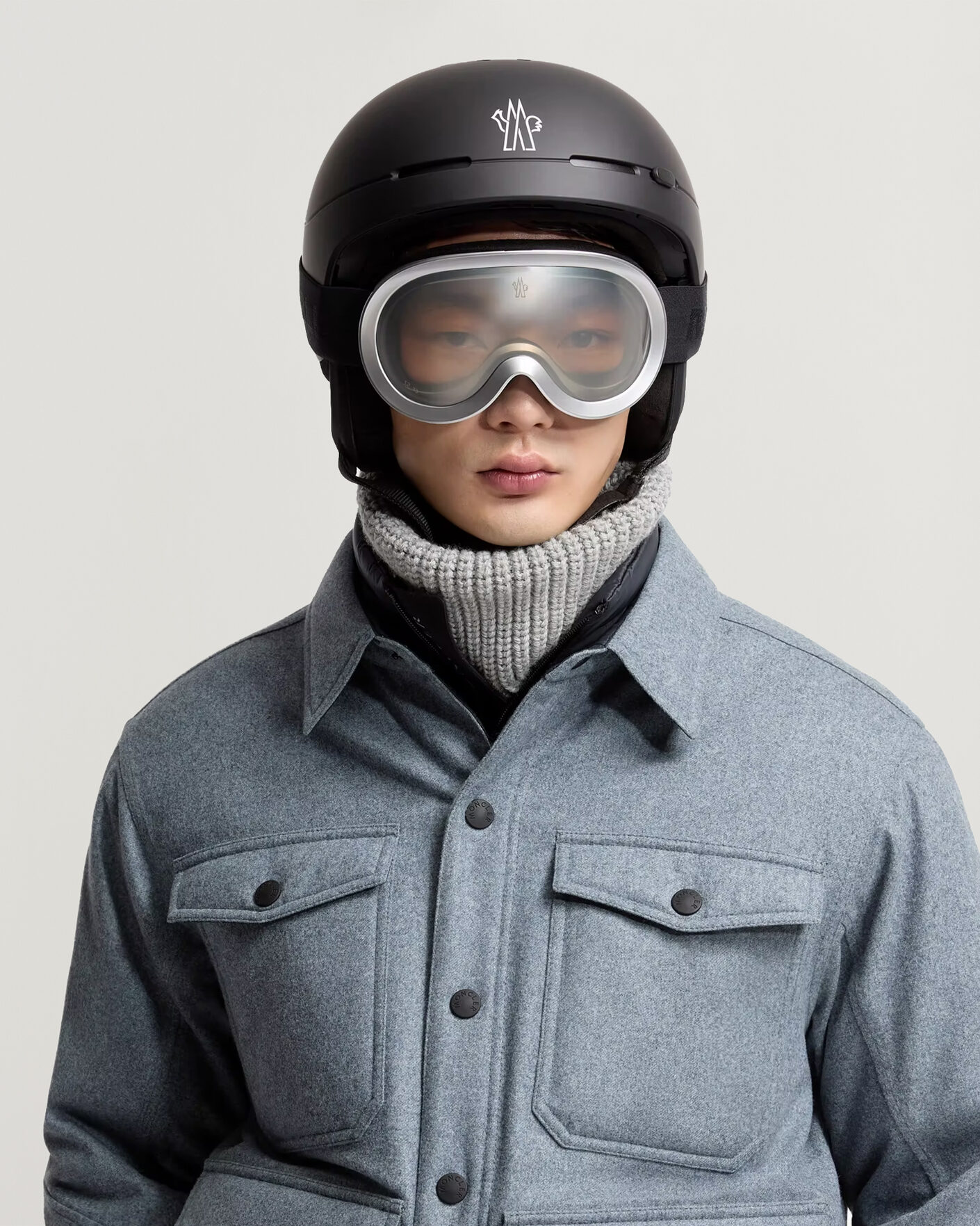 Heren | Zonnebrillen | Moncler Lunettes | Snowray Ski Googles Shiny Silver
