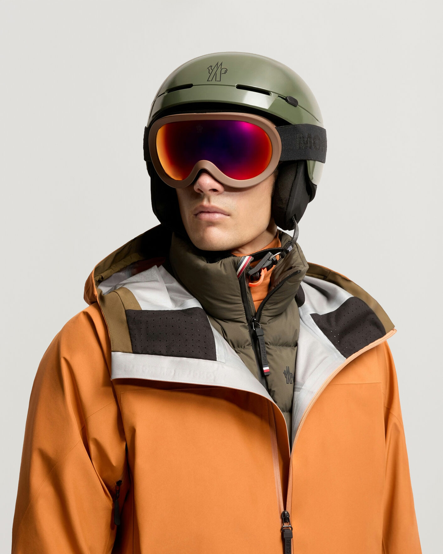 Heren | Zonnebrillen | Moncler Lunettes | Snowray Ski Googles Matte Dark Brown
