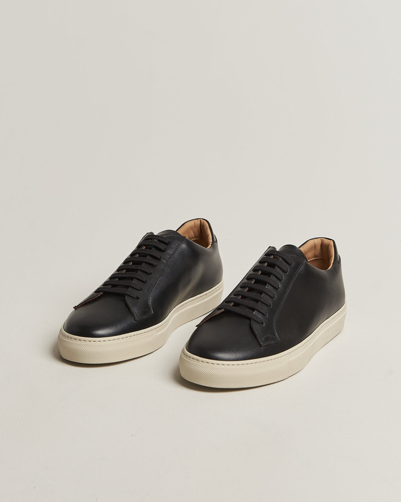 Heren | Sneakers | Sweyd | 055 Leather Sneaker Black