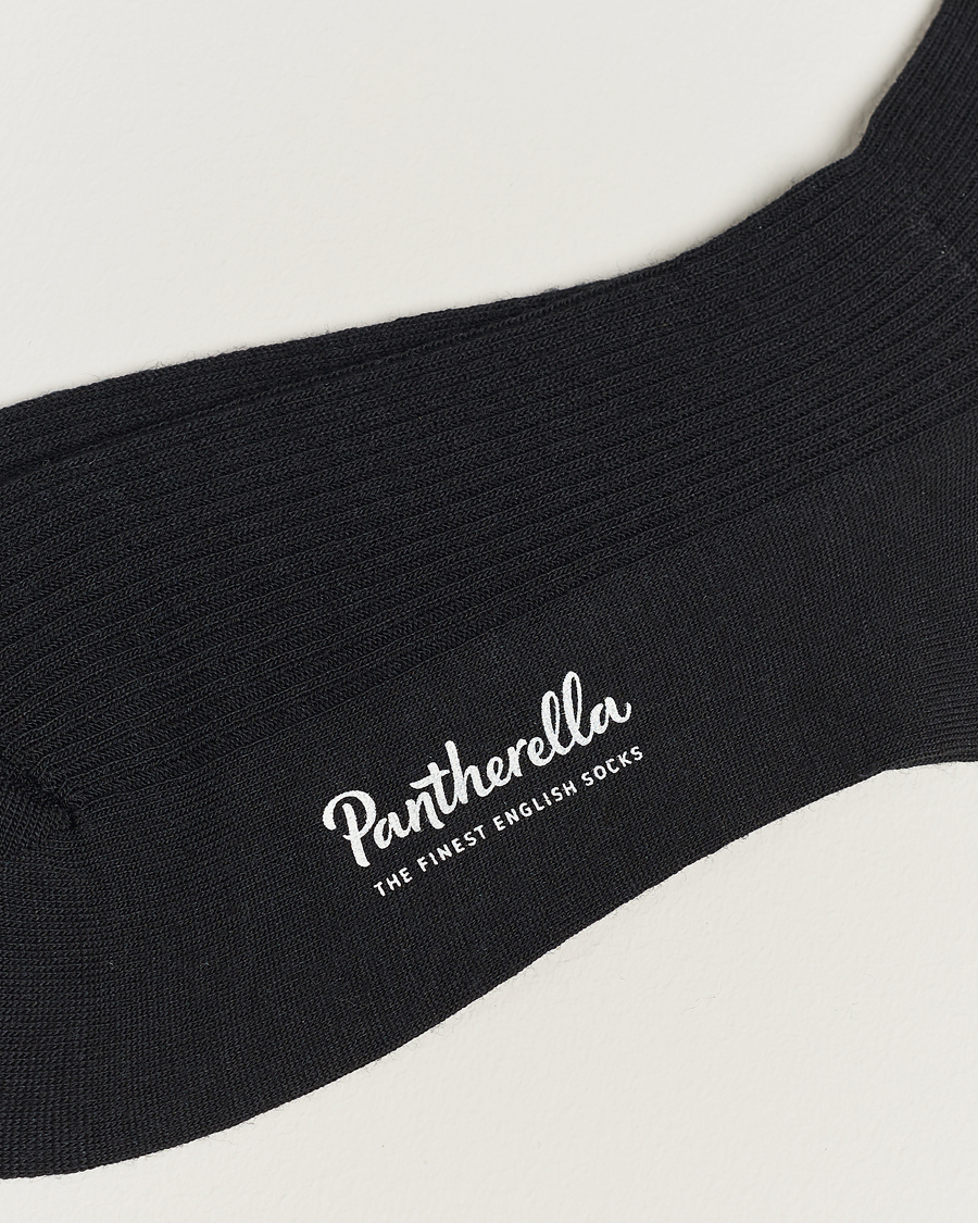 Heren | Ondergoed | Pantherella | 3-Pack Naish Merino/Nylon Sock Black