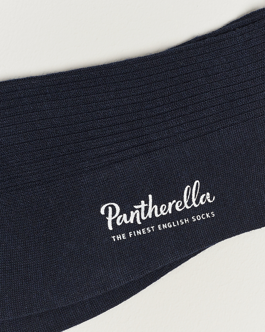 Heren | Ondergoed | Pantherella | 3-Pack Naish Merino/Nylon Sock Navy
