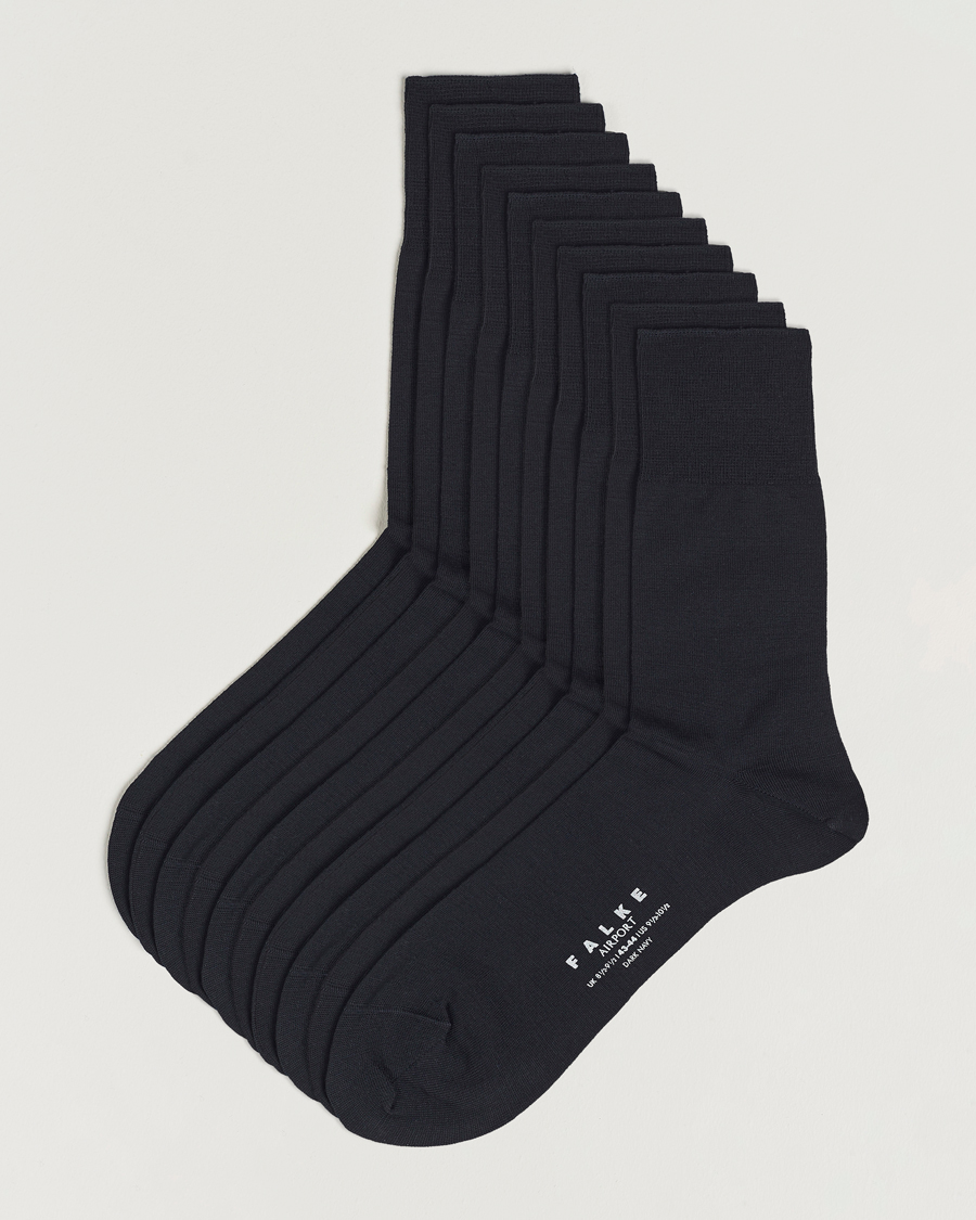 Heren |  | Falke | 10-Pack Airport Socks Dark Navy