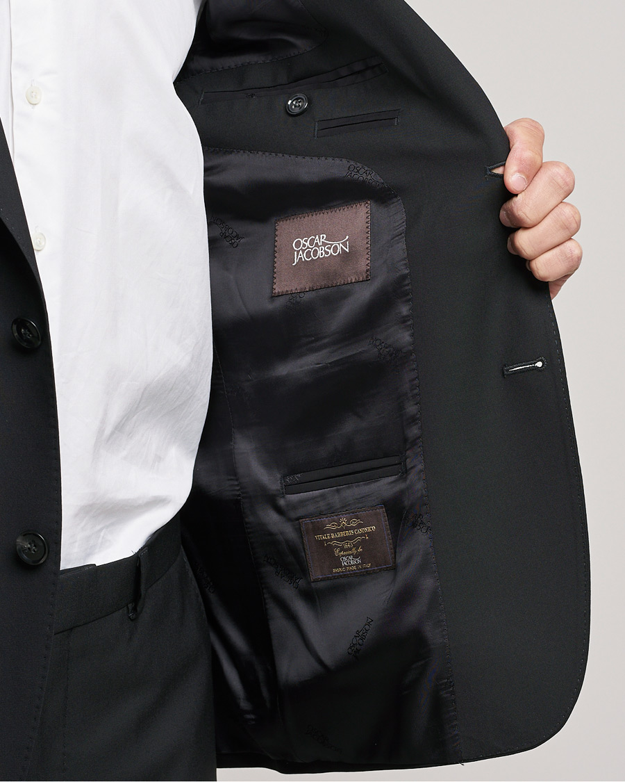 Heren | Pakken | Oscar Jacobson | Edmund Wool Suit Black