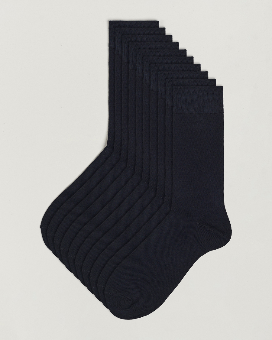 Heren | add to cart |  | 10-Pack Solid Care of Carl Sock Navy