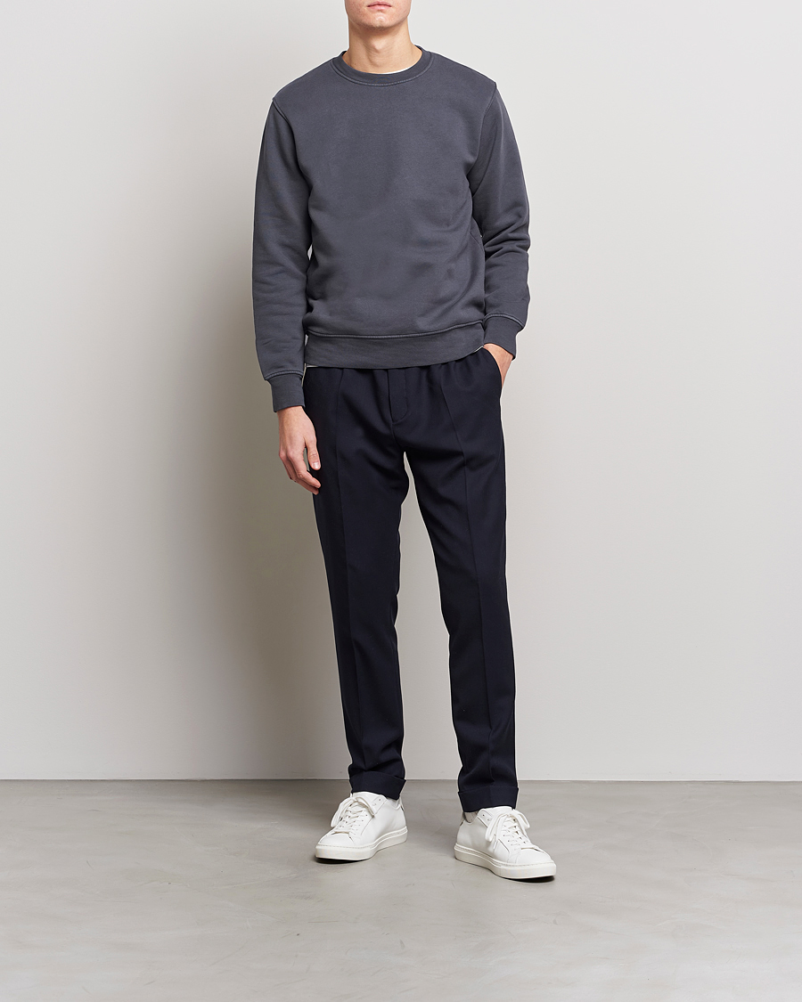 Heren | Truien | Colorful Standard | 2-Pack Classic Organic Crew Neck Sweat Lava Grey/Optical White