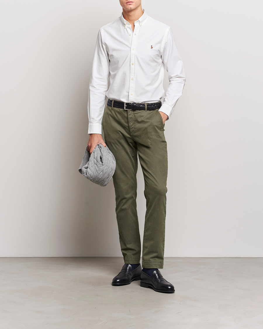 Heren | Overhemden | Polo Ralph Lauren | 2-Pack Slim Fit Shirt Oxford White/Stripes Blue