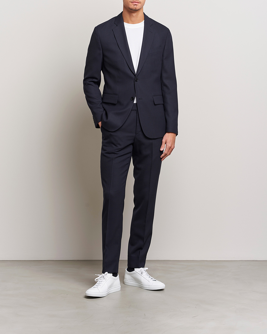 Heren | Business & Beyond | J.Lindeberg | Hopper Active Hopsack Suit Navy