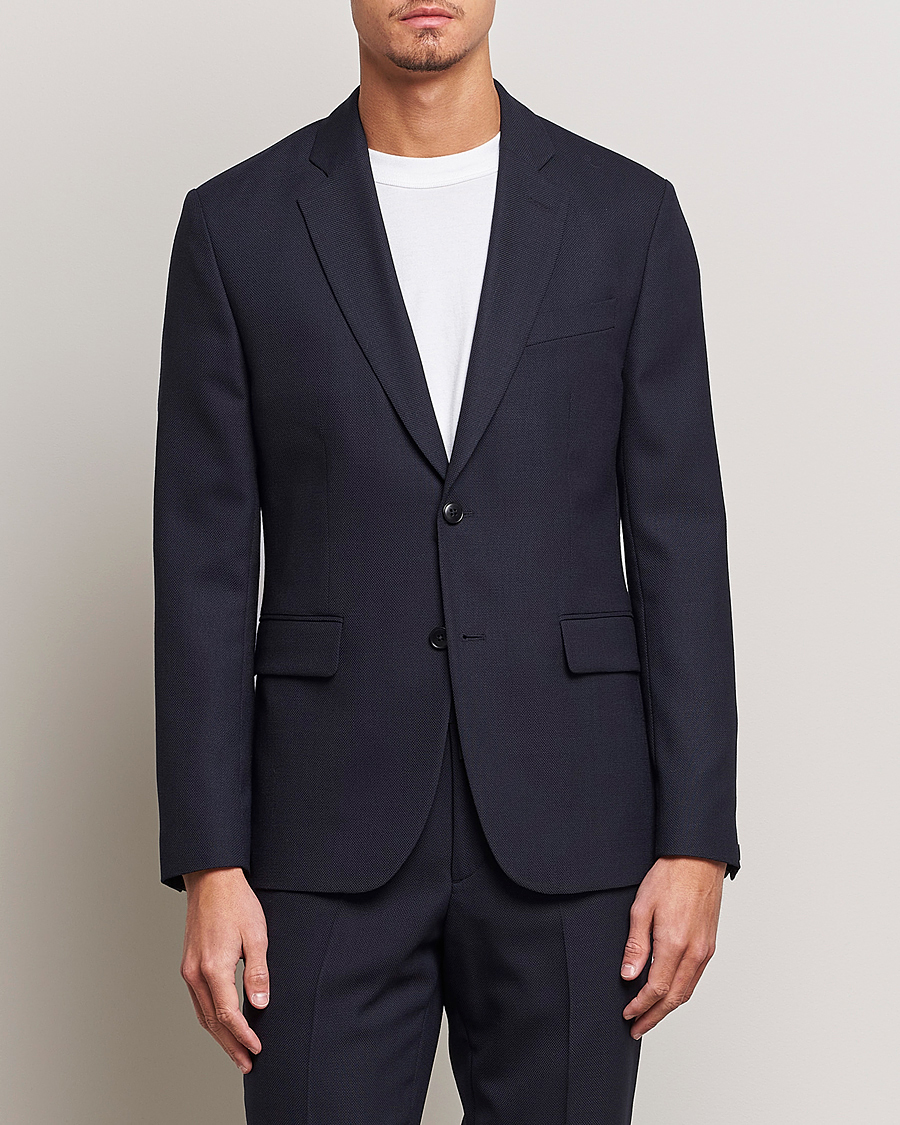 Heren | J.Lindeberg | J.Lindeberg | Hopper Active Hopsack Suit Navy